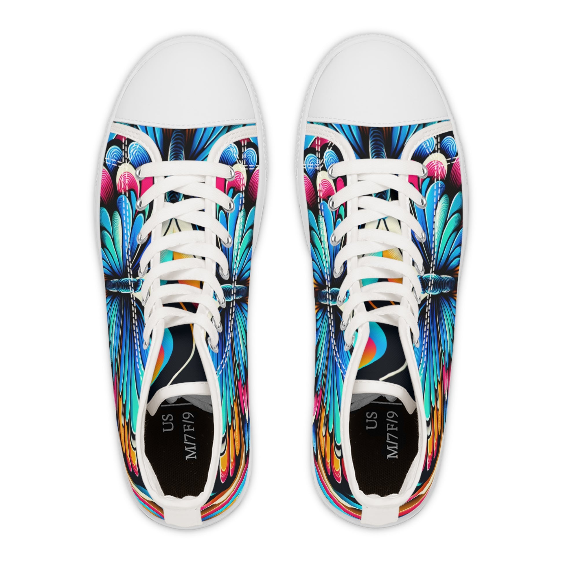 Colorful Butterfly High Top Sneakers for Women - Original Prints Co