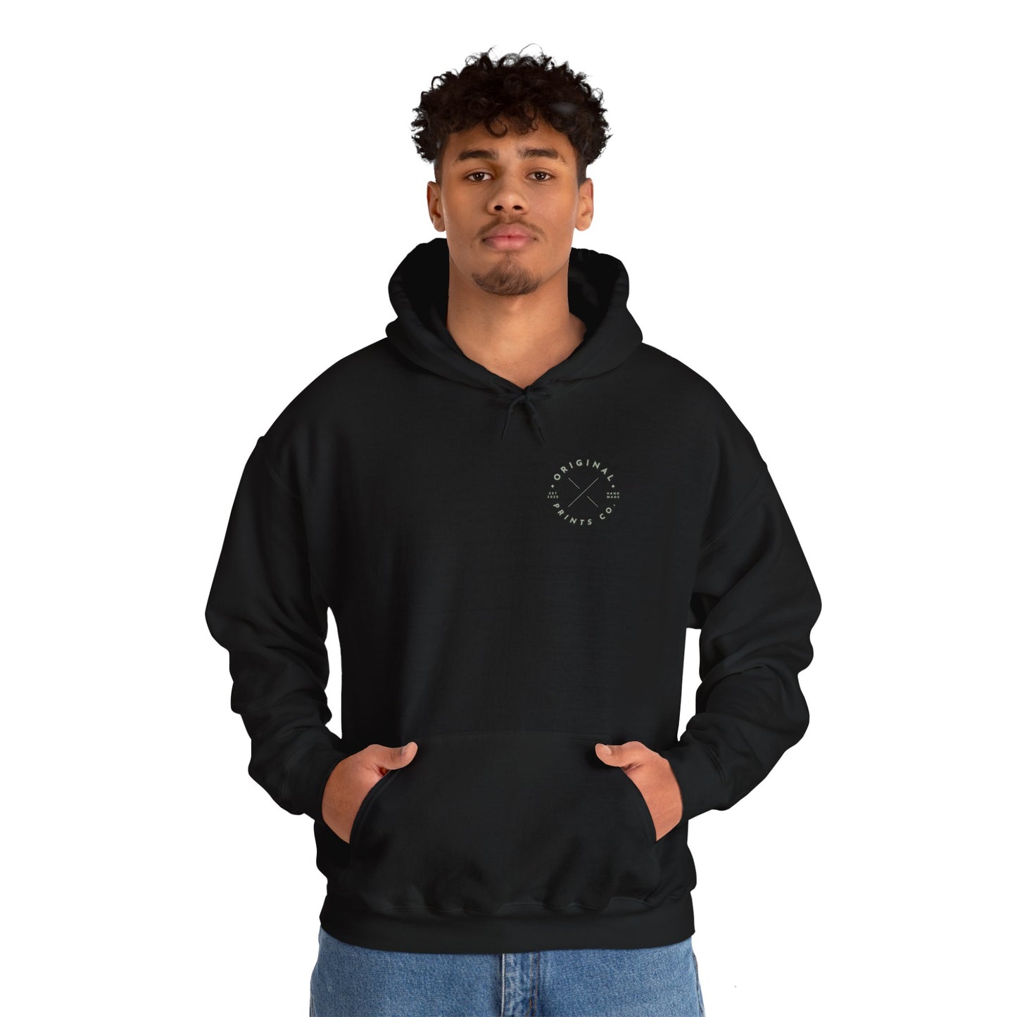 Original Prints Co Logo, Unisex Heavy Blend™ Hooded Sweatshirt