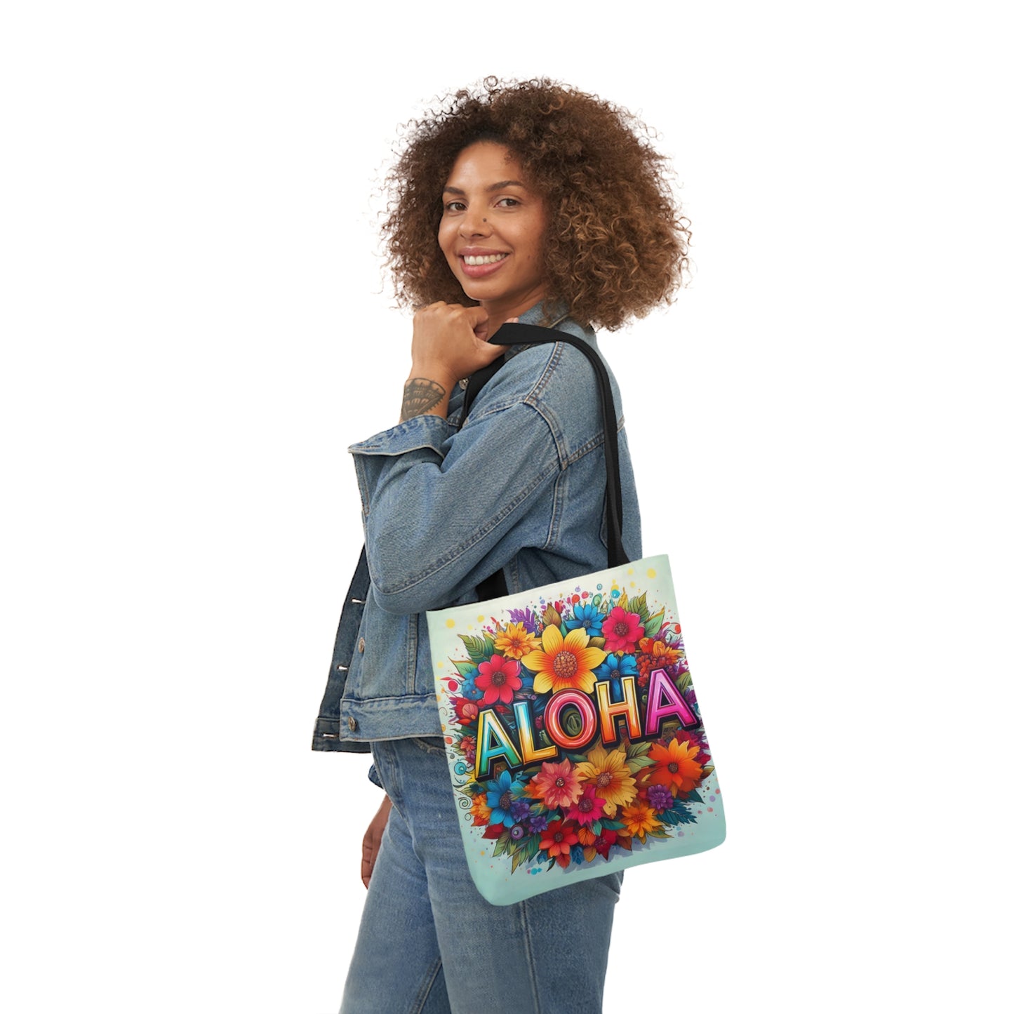 Tote Bag, Canvas ALOHA print