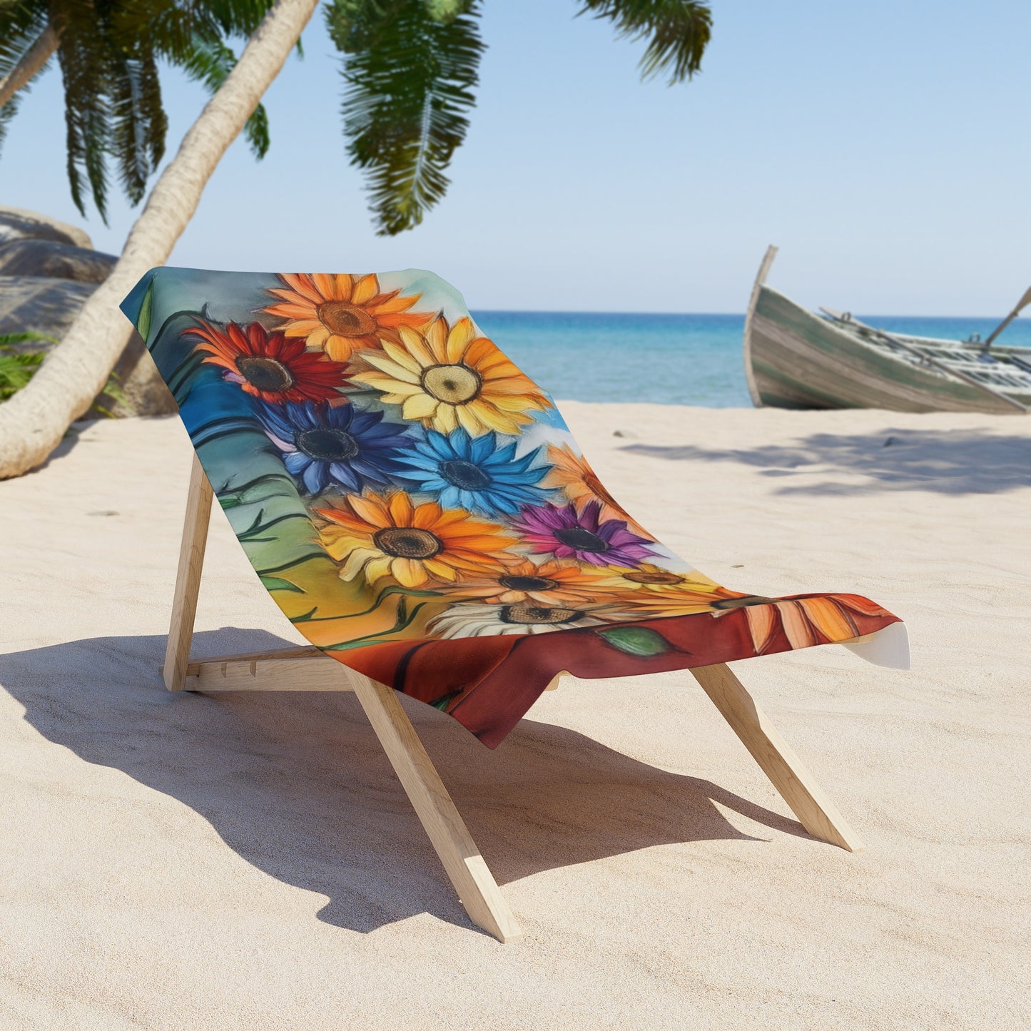 Beach Towel, Flowers