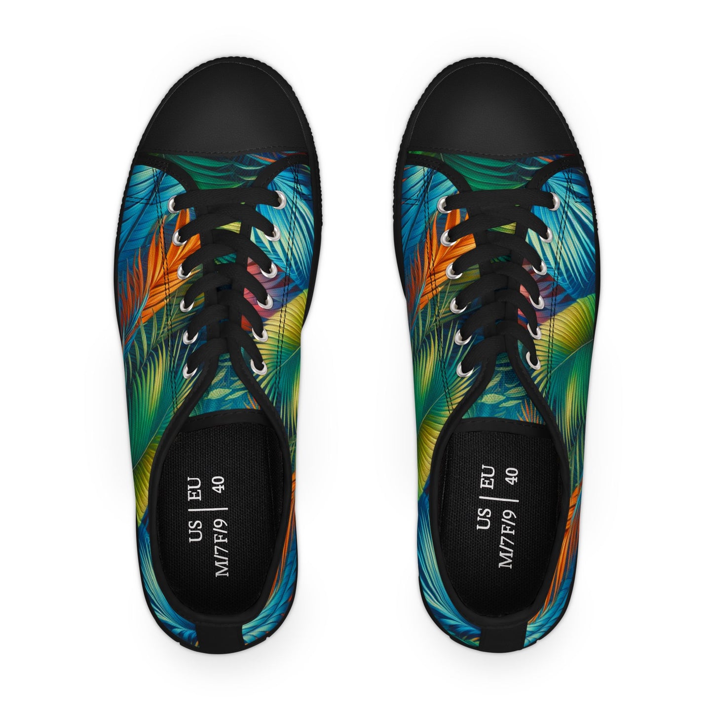 Tropical Leaf - Women's Low Top Sneakers