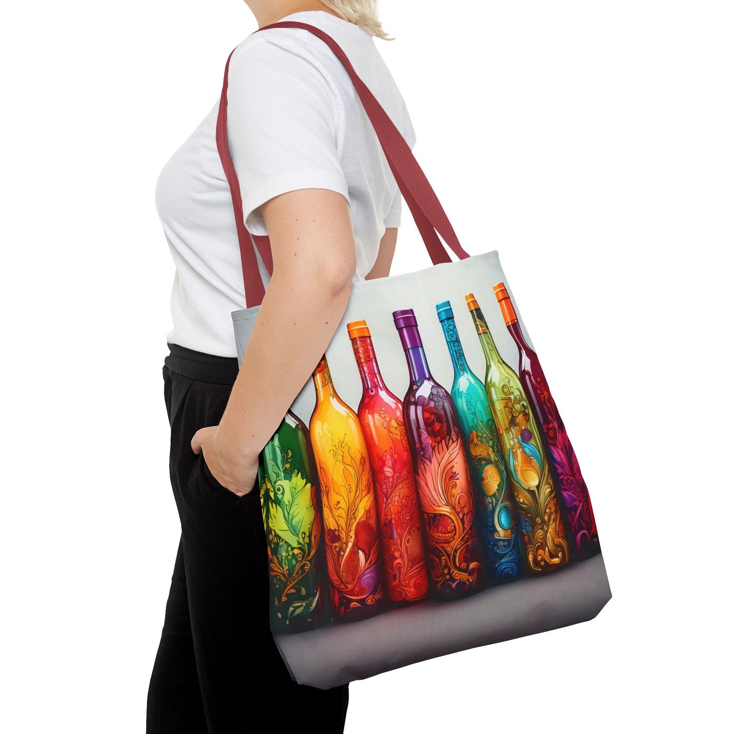 Wine Bottles, Tote Bag