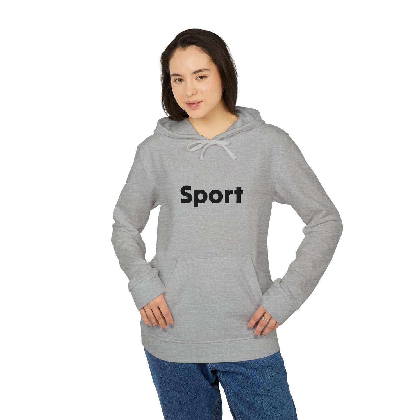 Adidas Unisex Fleece Hoodie - Sport Design for Casual Comfort