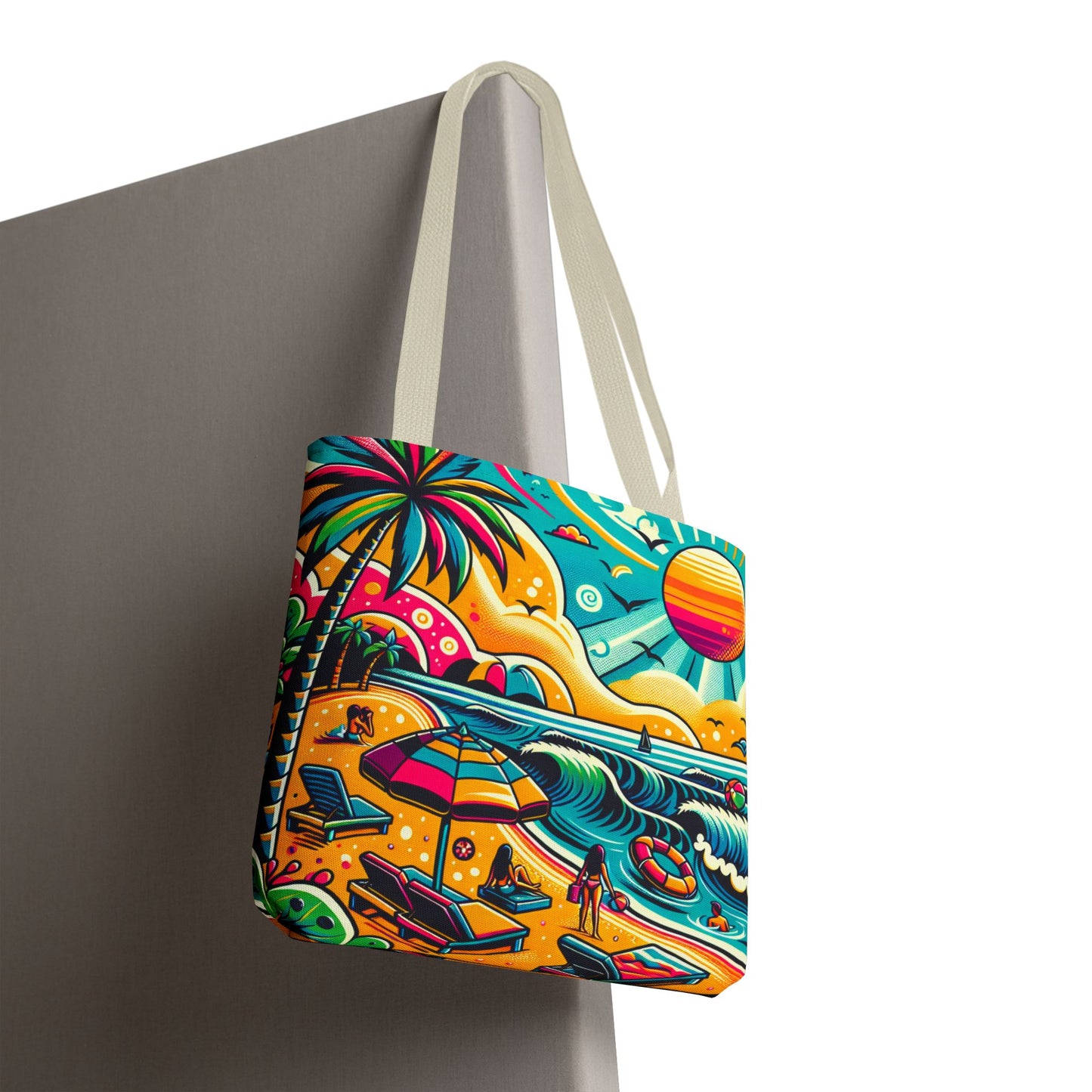 Tote Bag, Beach Print