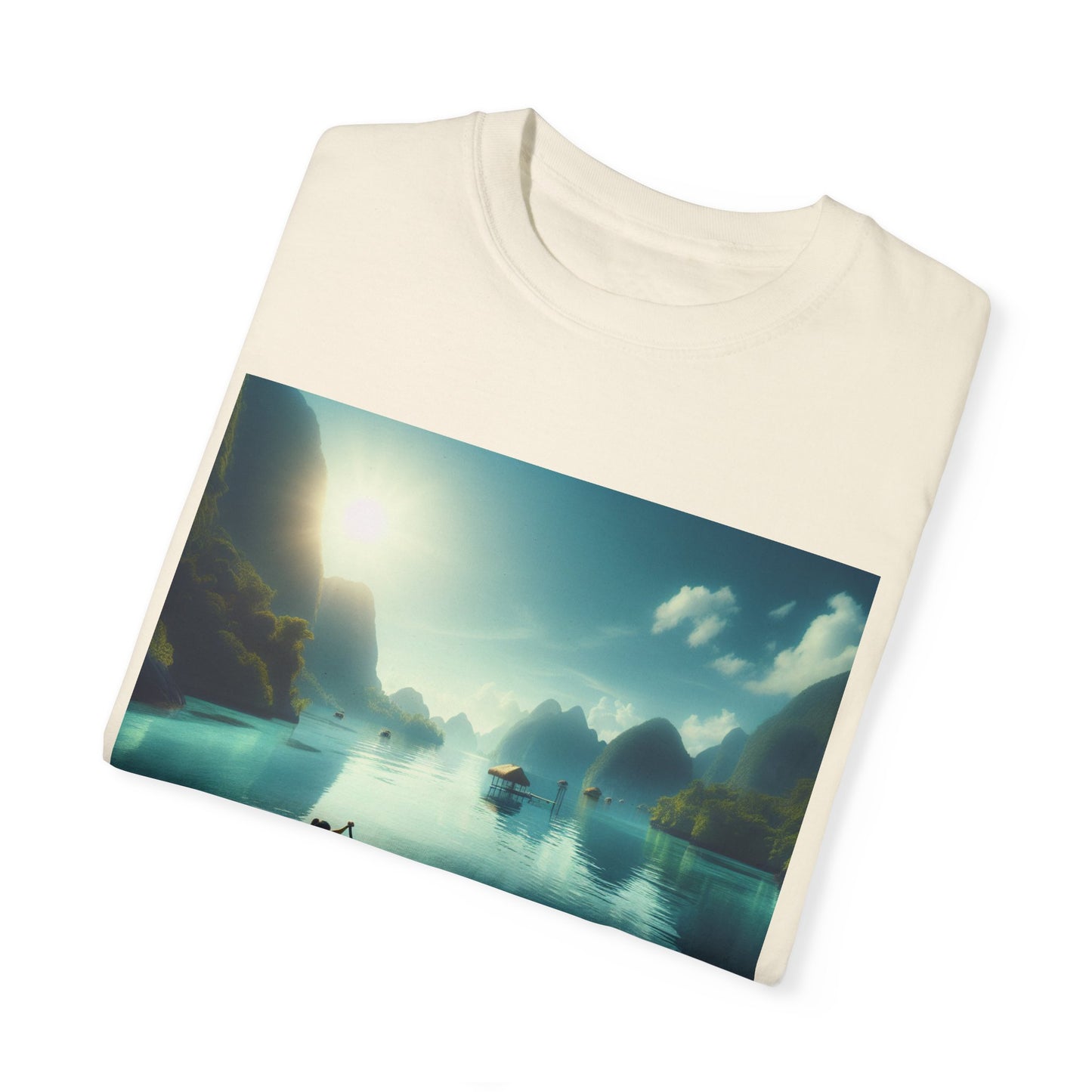 Paddle Boarding, Unisex Garment-Dyed T-shirt