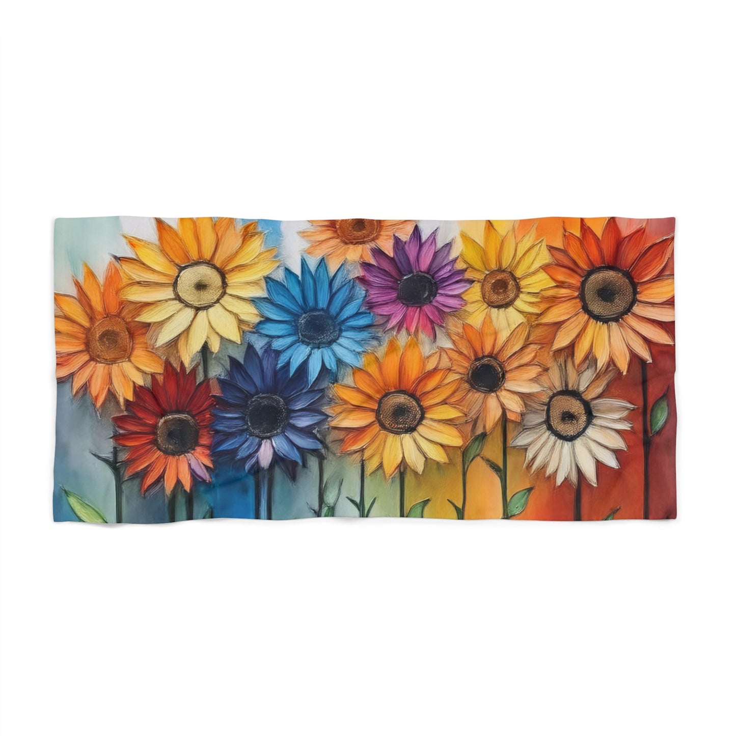 Beach Towel, Flowers