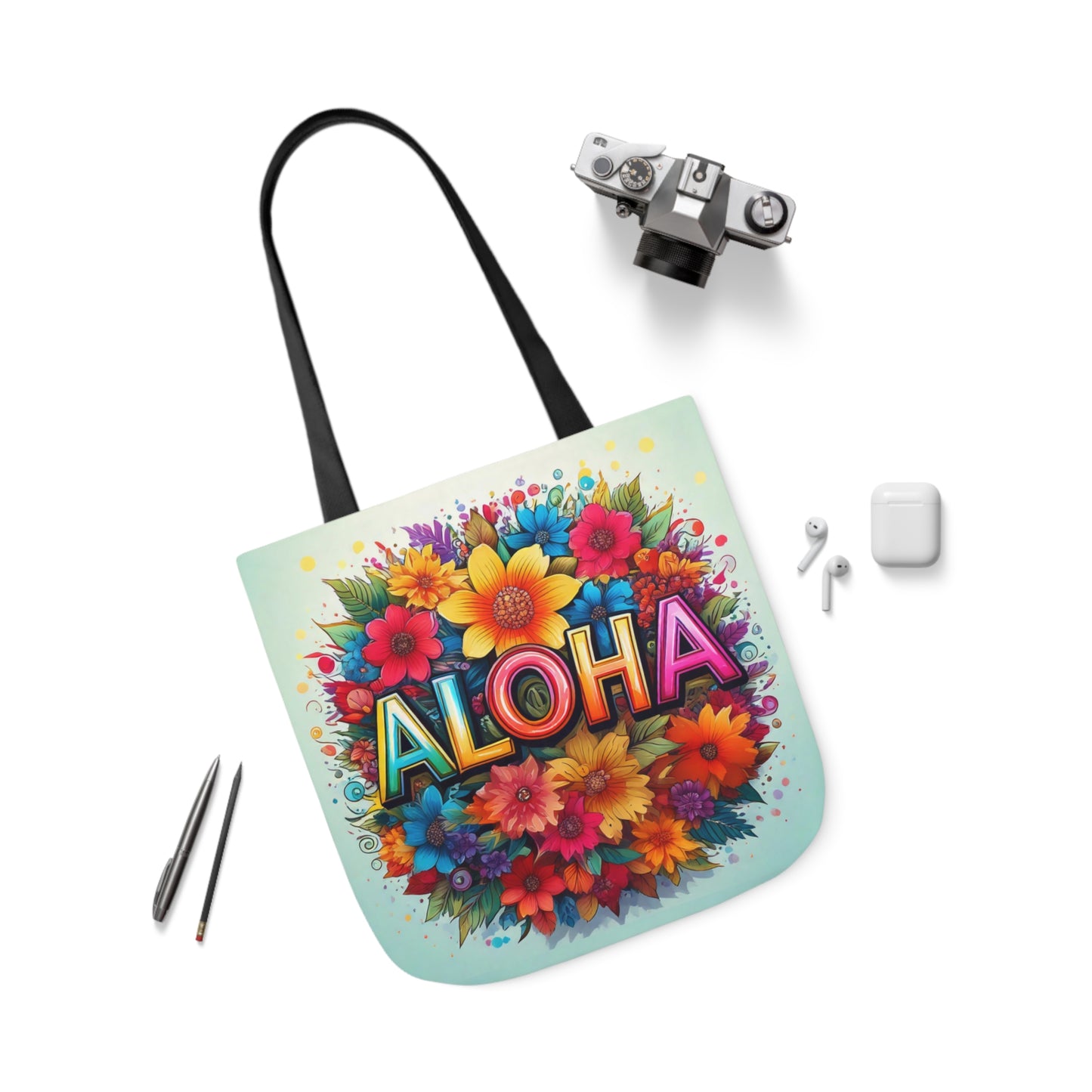 Tote Bag, Canvas ALOHA print