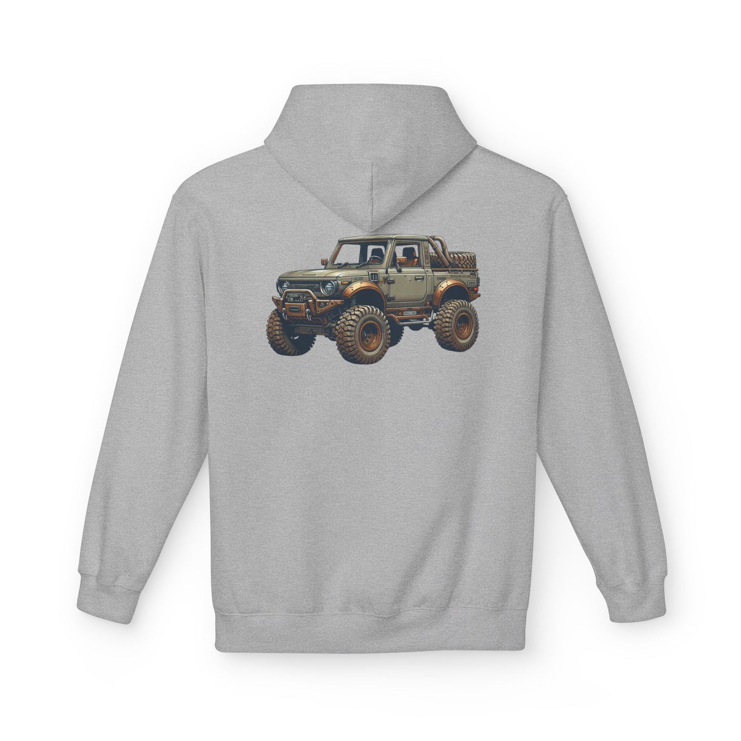 Mud Slinging Unisex Midweight Fleece Hoodie - Perfect for Off-Road Enthusiasts