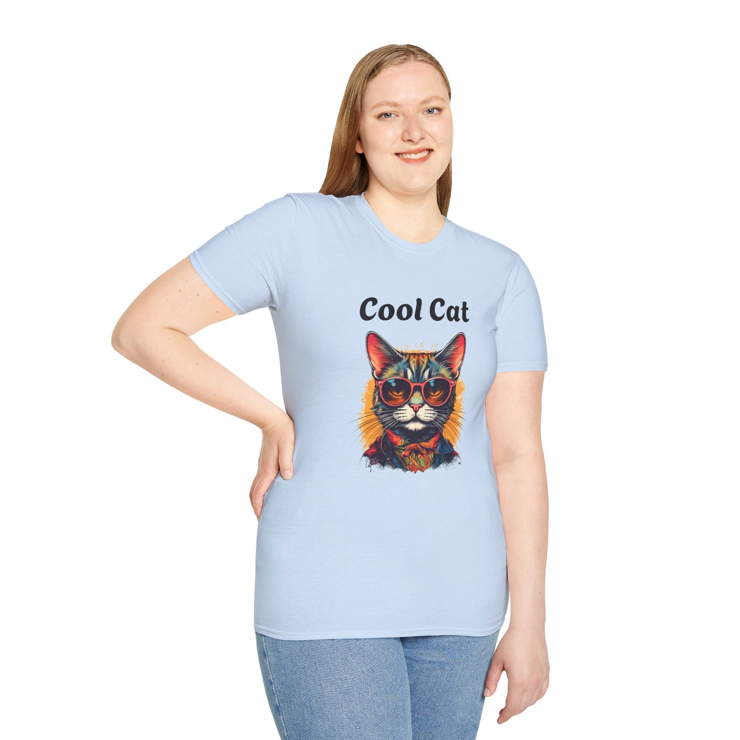 Cool Cat Unisex Softstyle T-Shirt