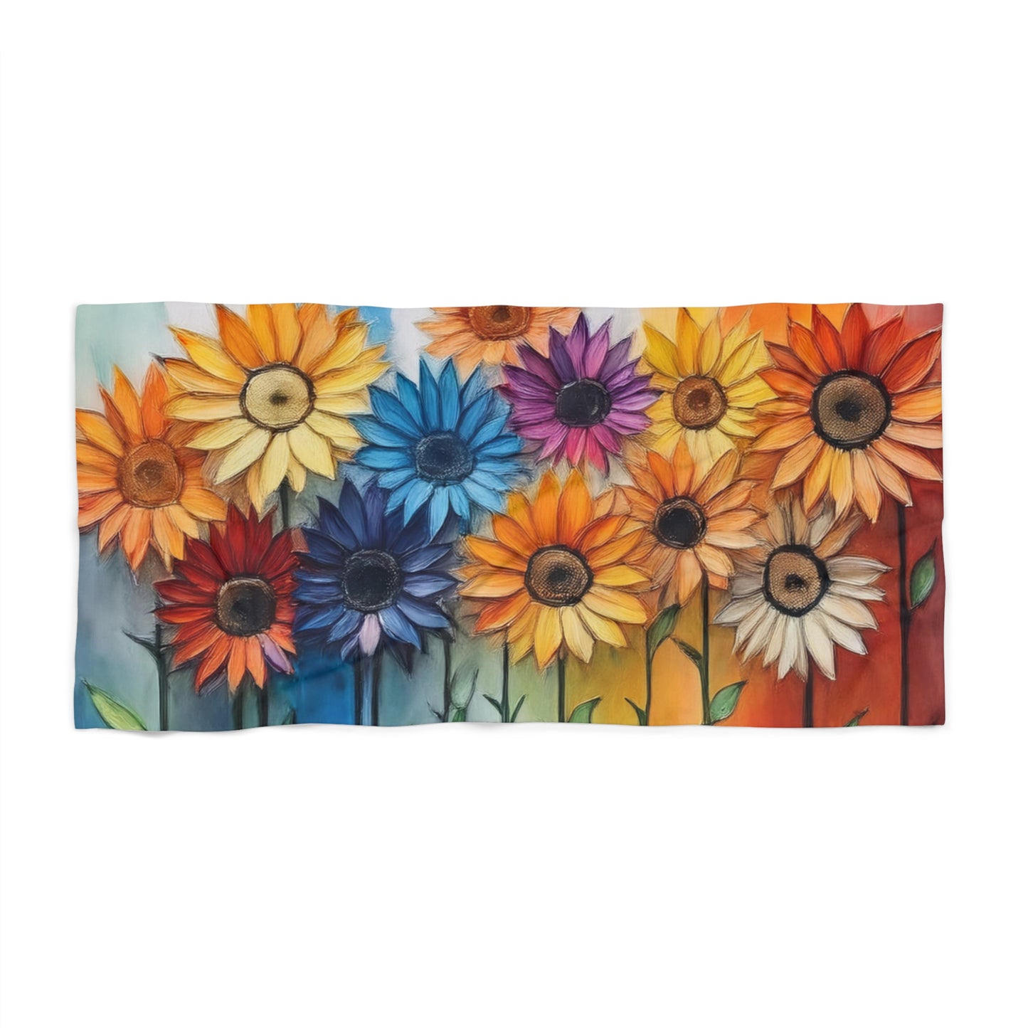 Beach Towel, Flowers