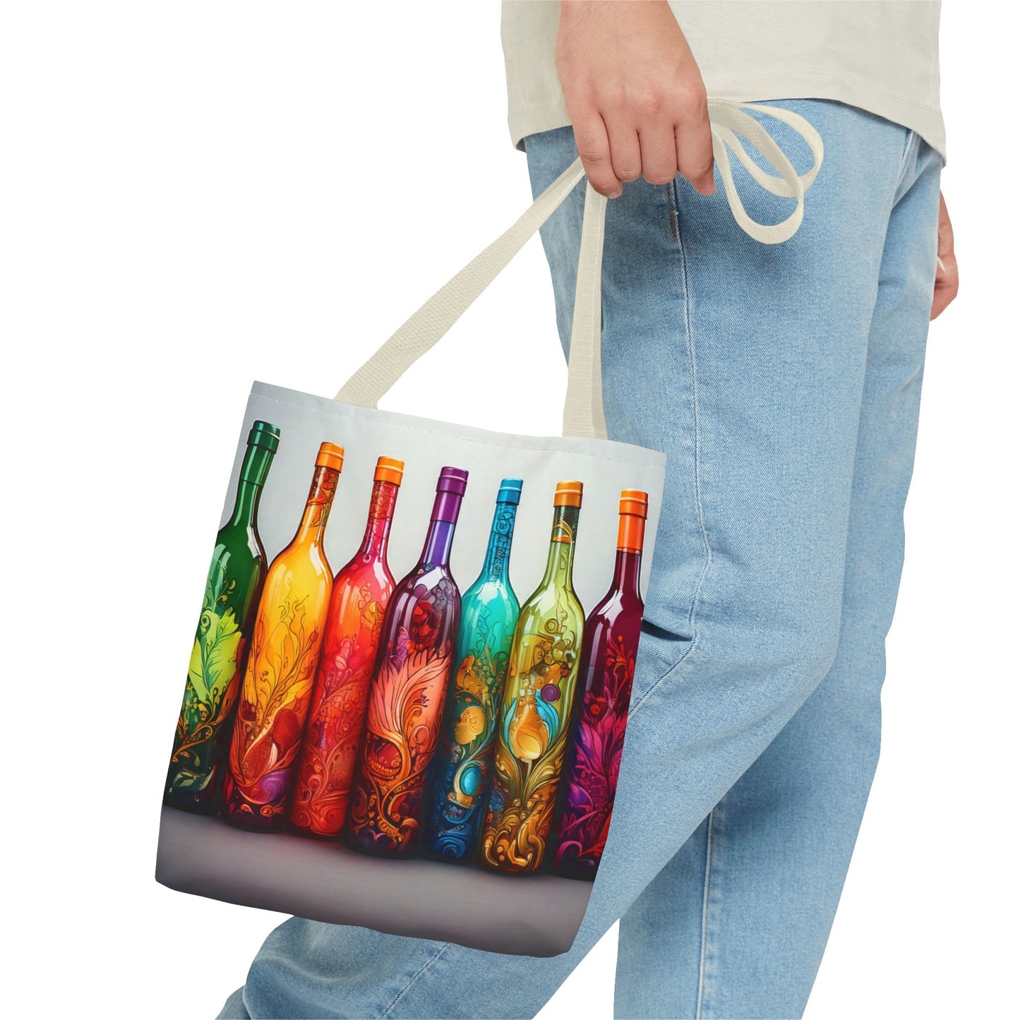 Wine Bottles, Tote Bag