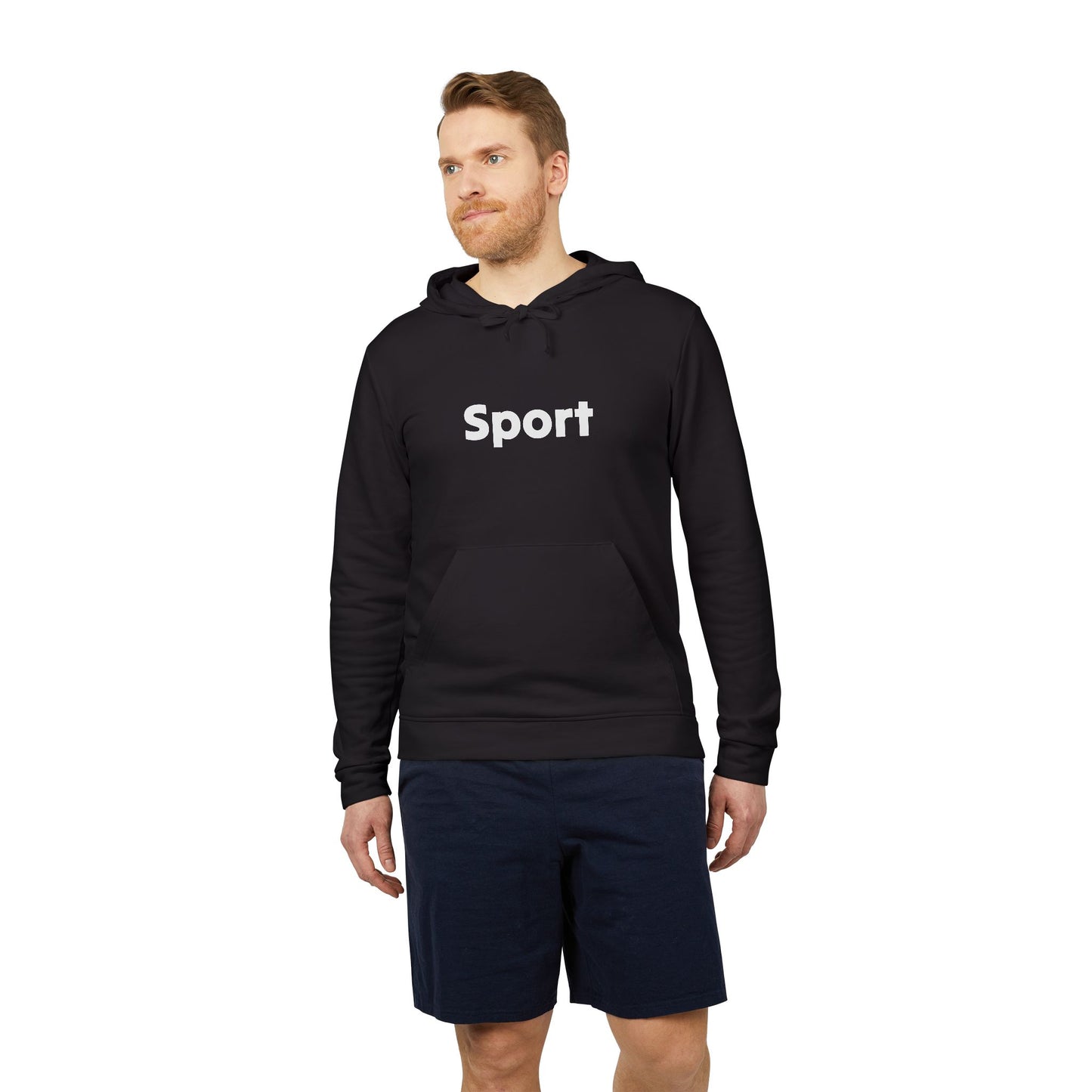 Adidas Unisex Fleece Hoodie - Sport Design for Casual Comfort