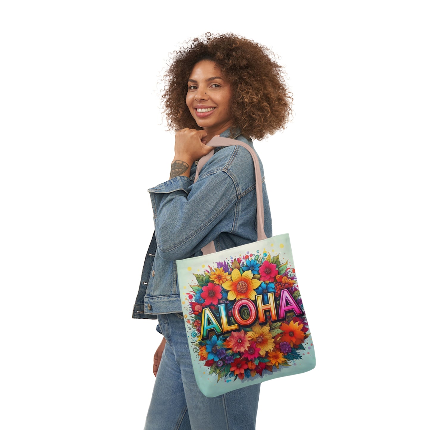 Tote Bag, Canvas ALOHA print