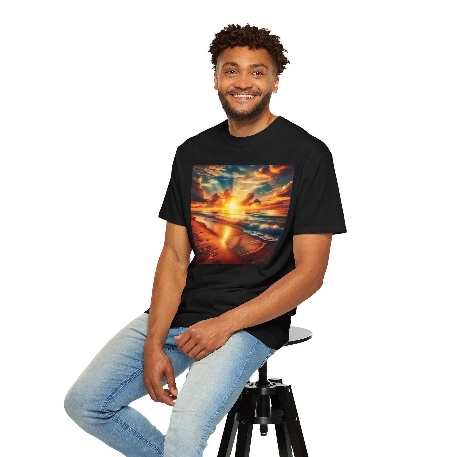 Sunrise at the beach, Unisex T-shirt - Original Prints Co