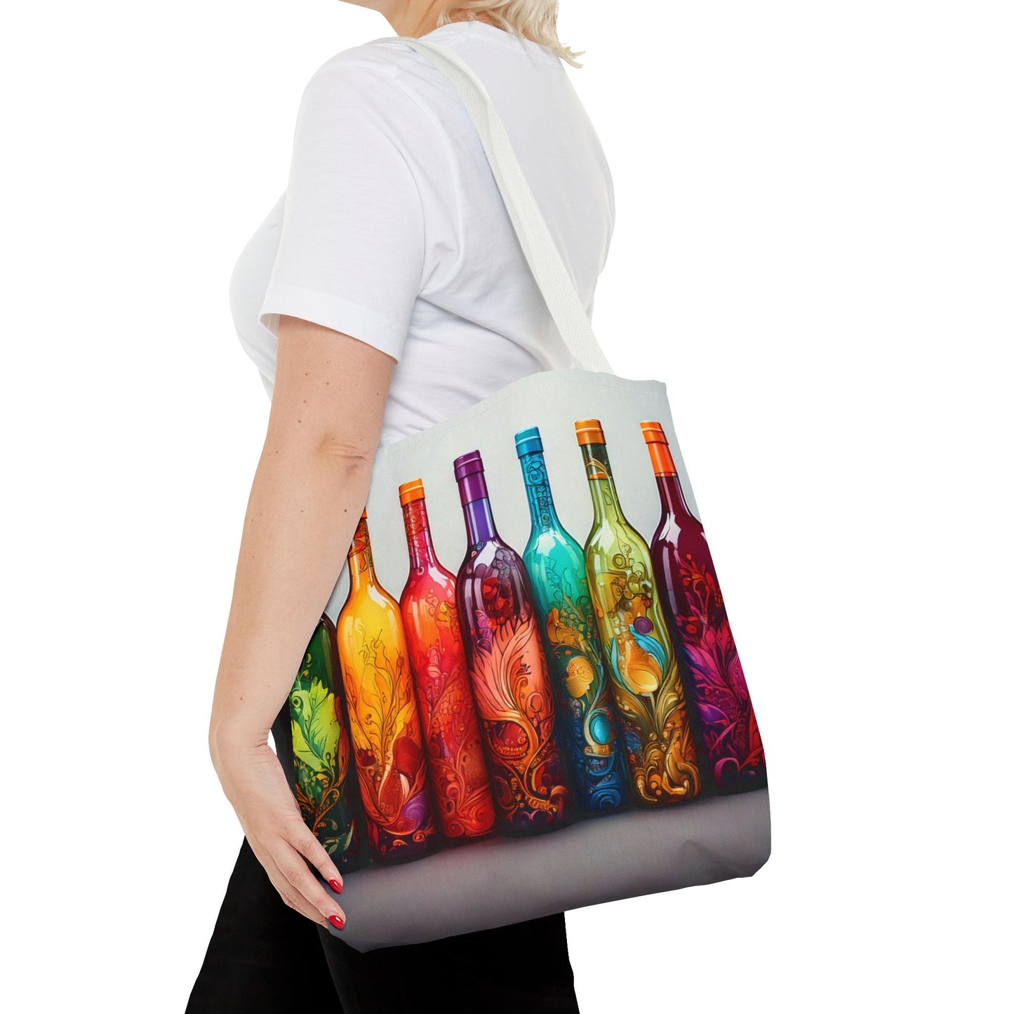 Wine Bottles, Tote Bag