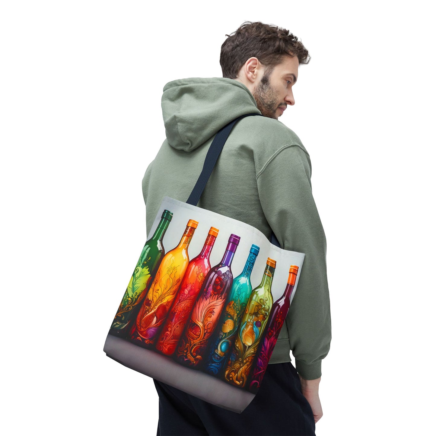 Wine Bottles, Tote Bag