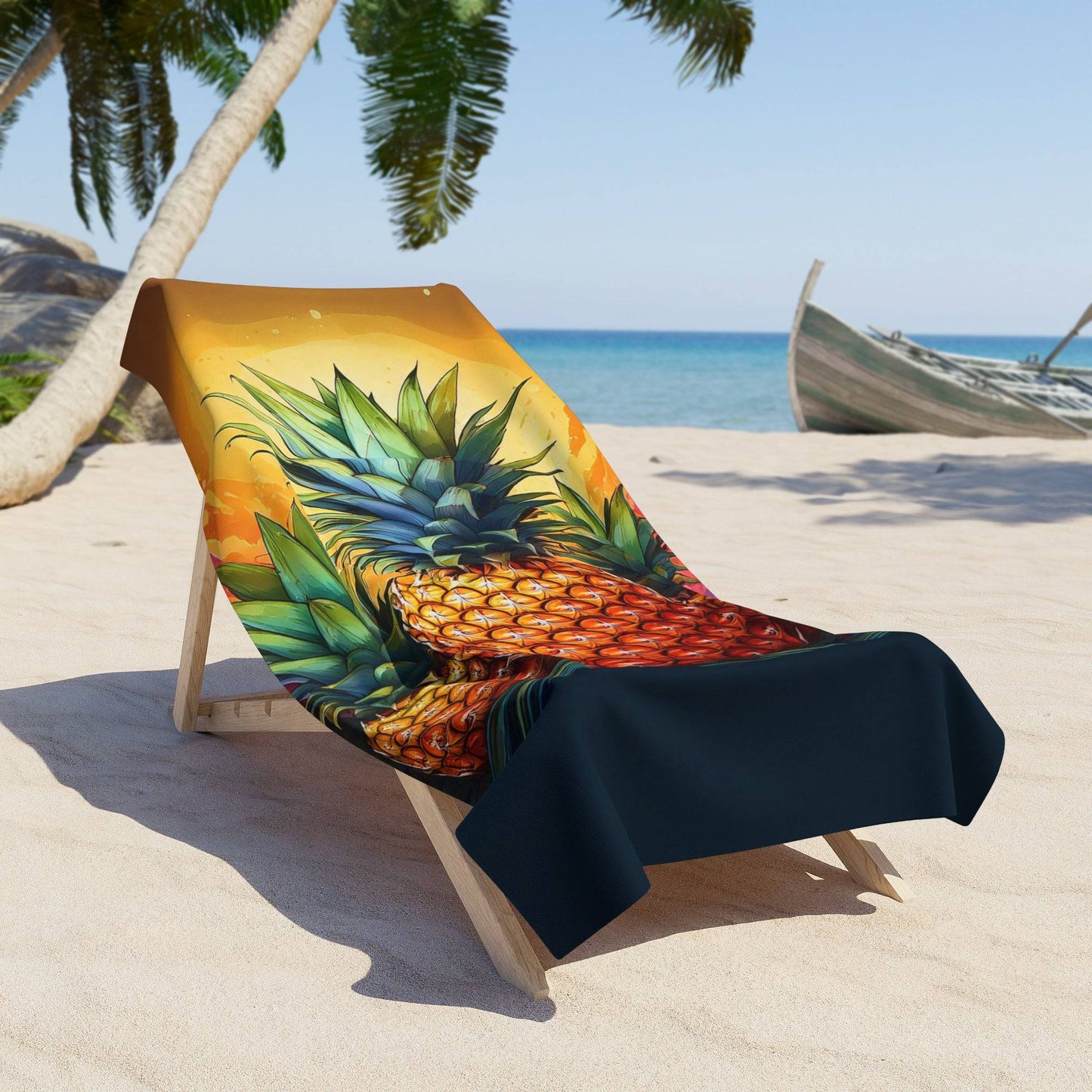 Pineapples, Beach Towel