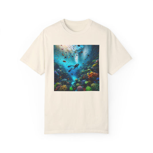 Scuba Diver Unisex Garment-Dyed T-shirt - Original Prints Co