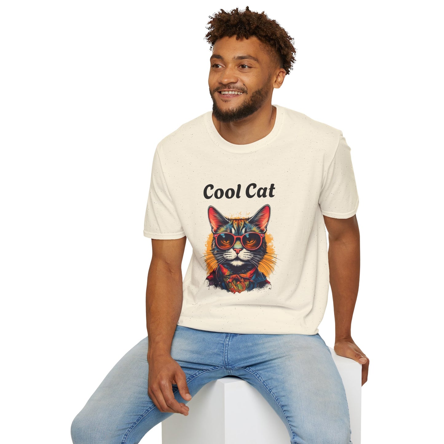 Cool Cat Unisex Softstyle T-Shirt