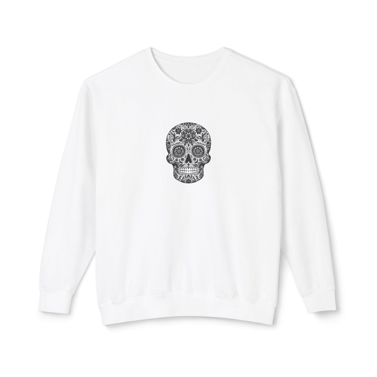 Skull Sweatshirt - Unisex Lightweight Crewneck