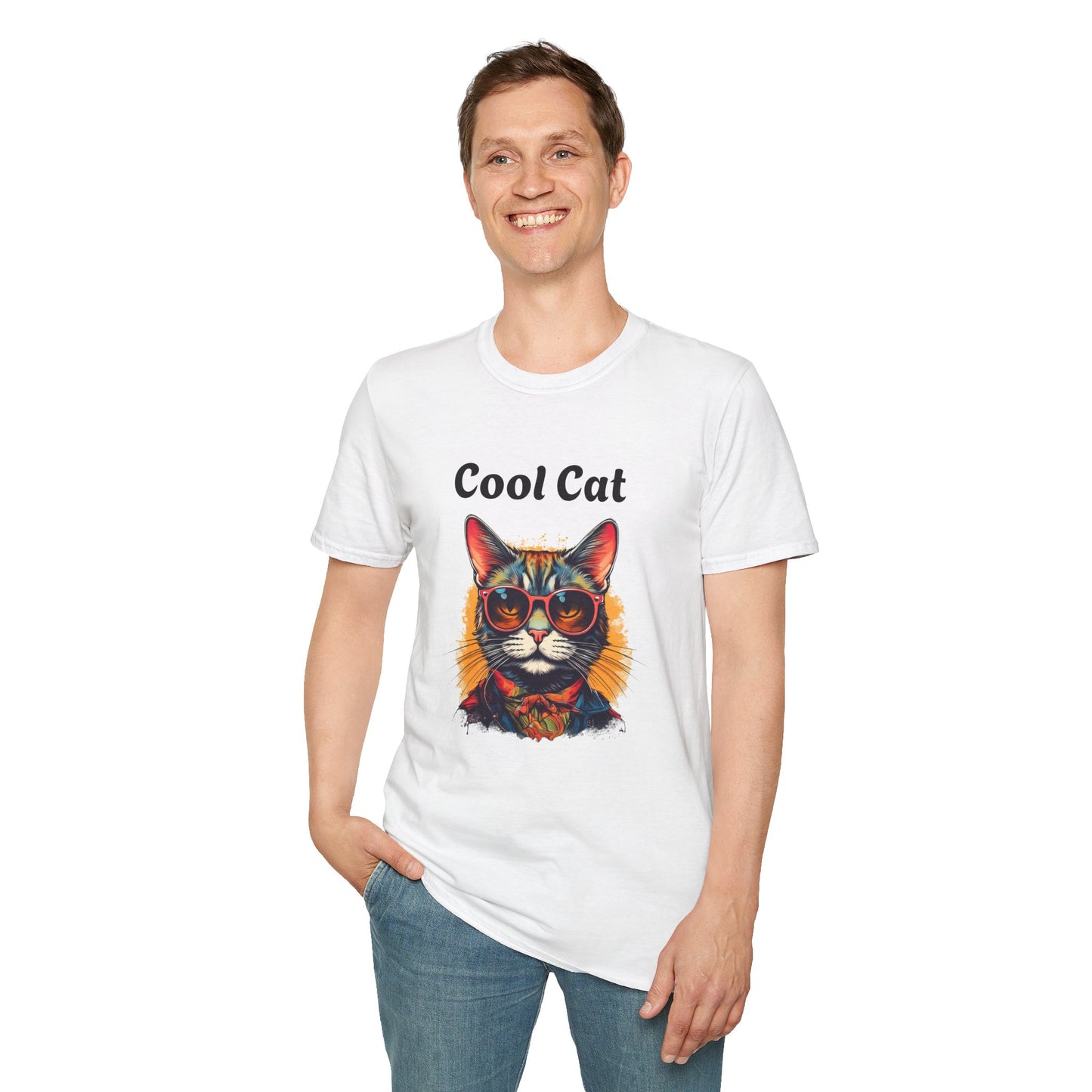 Cool Cat Unisex Softstyle T-Shirt