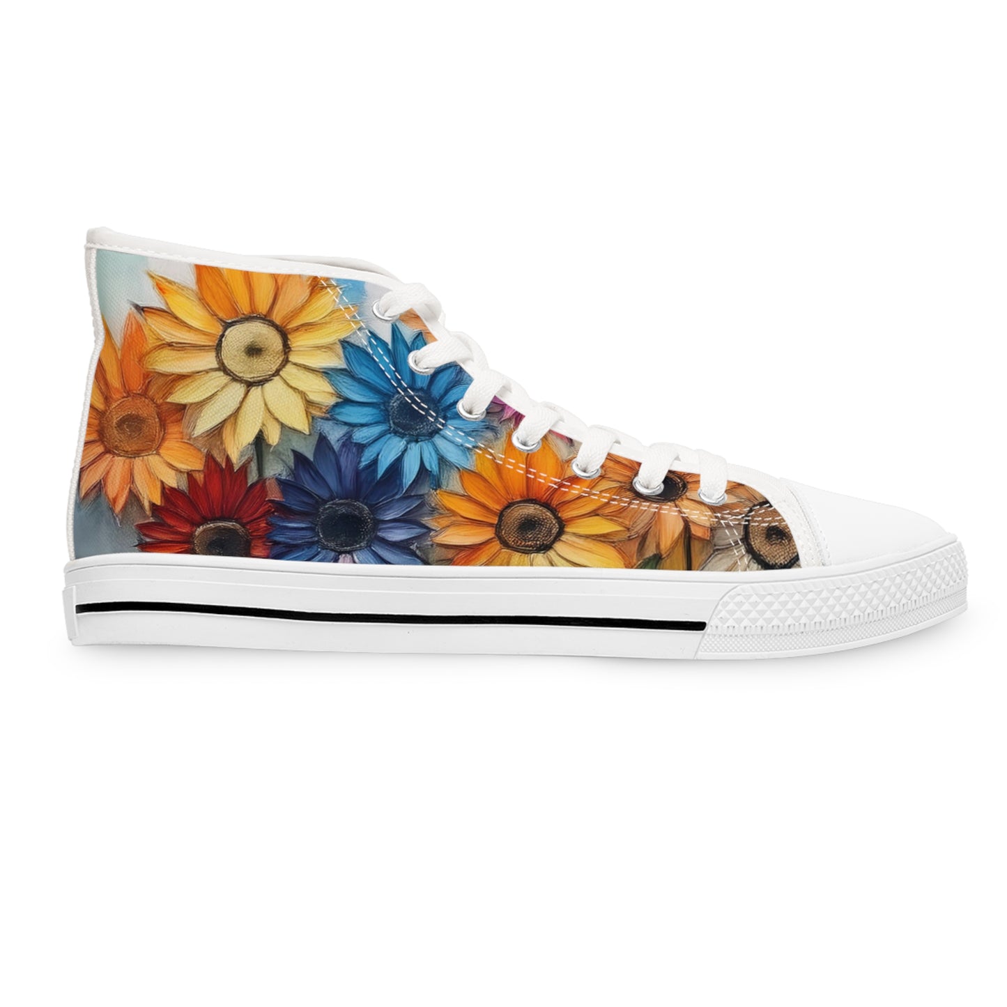 Floral High Top Sneakers for Women