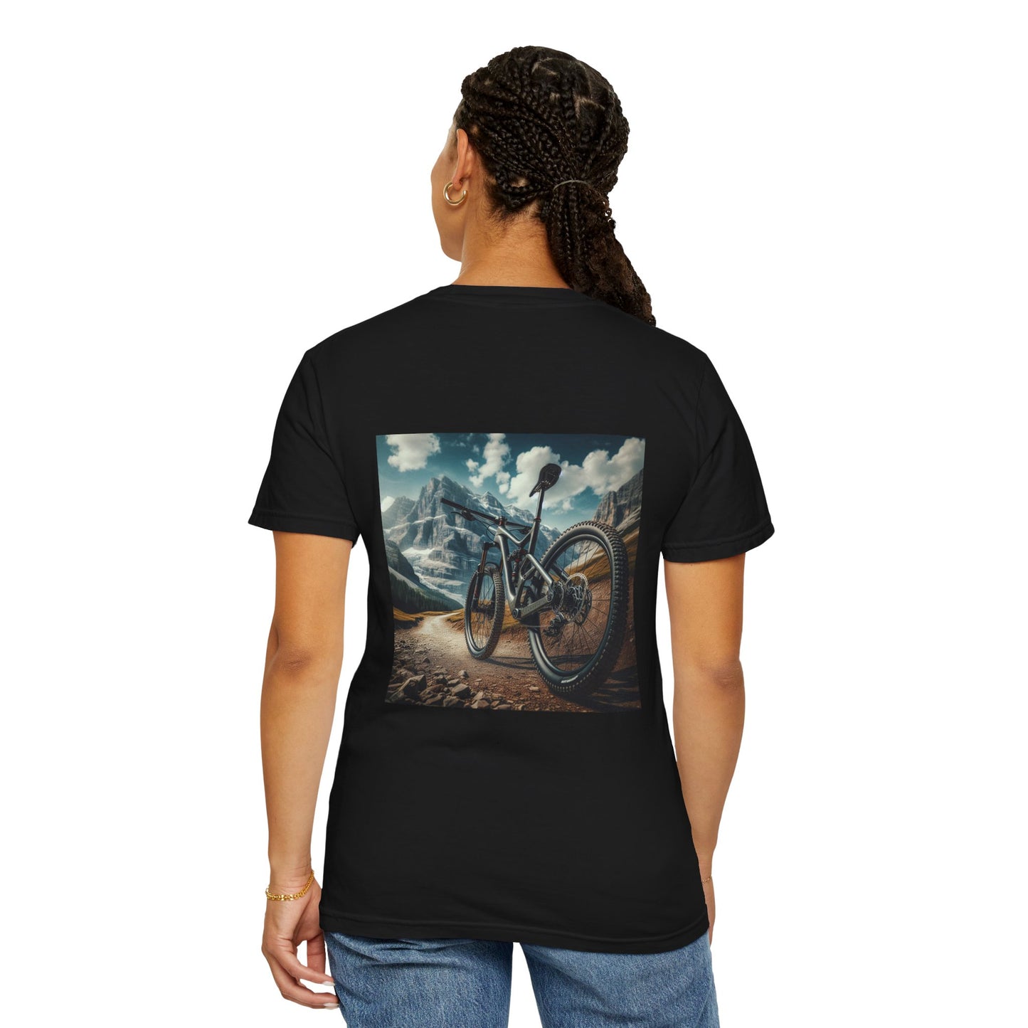 Mtn Biking, Unisex Garment-Dyed T-shirt