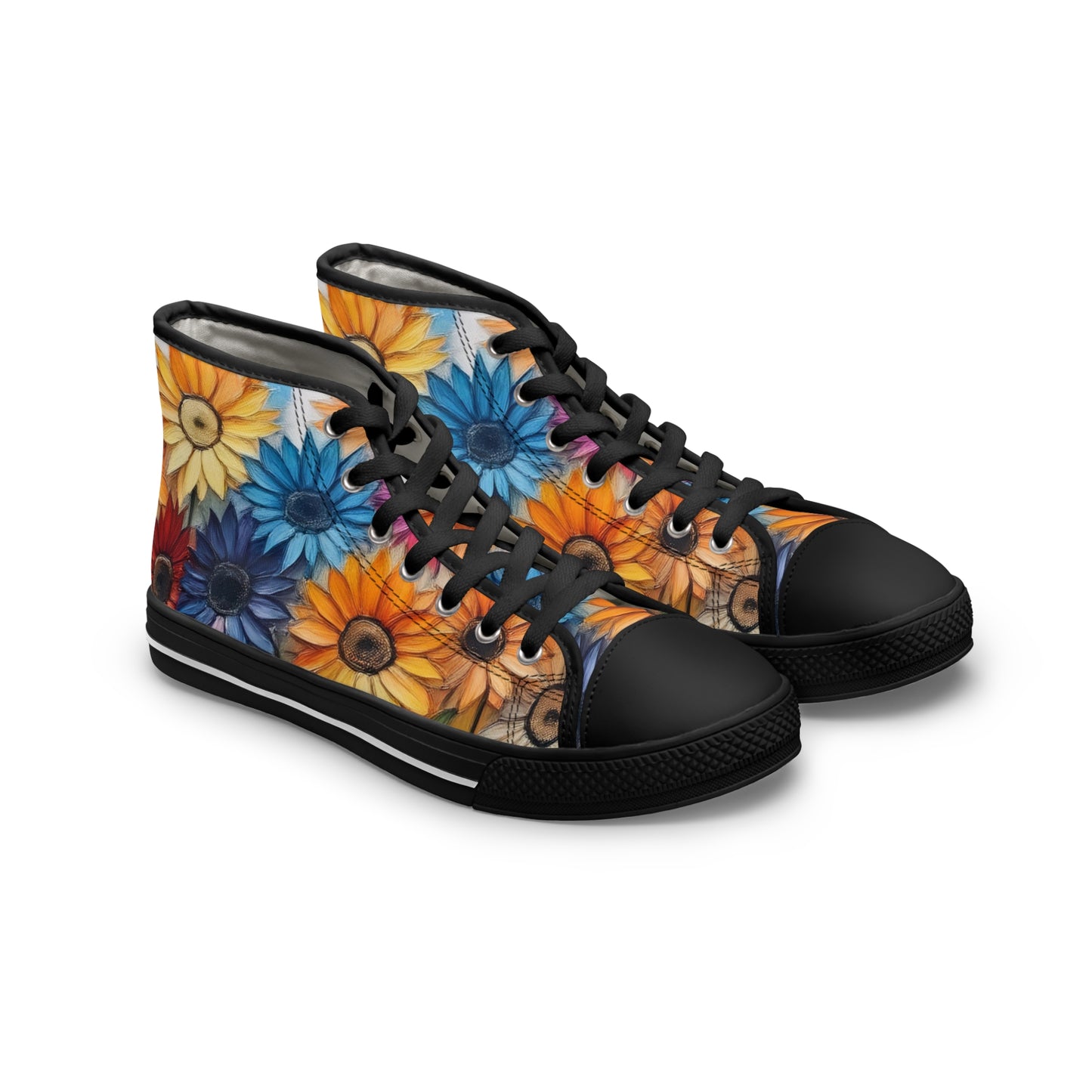 Floral High Top Sneakers for Women