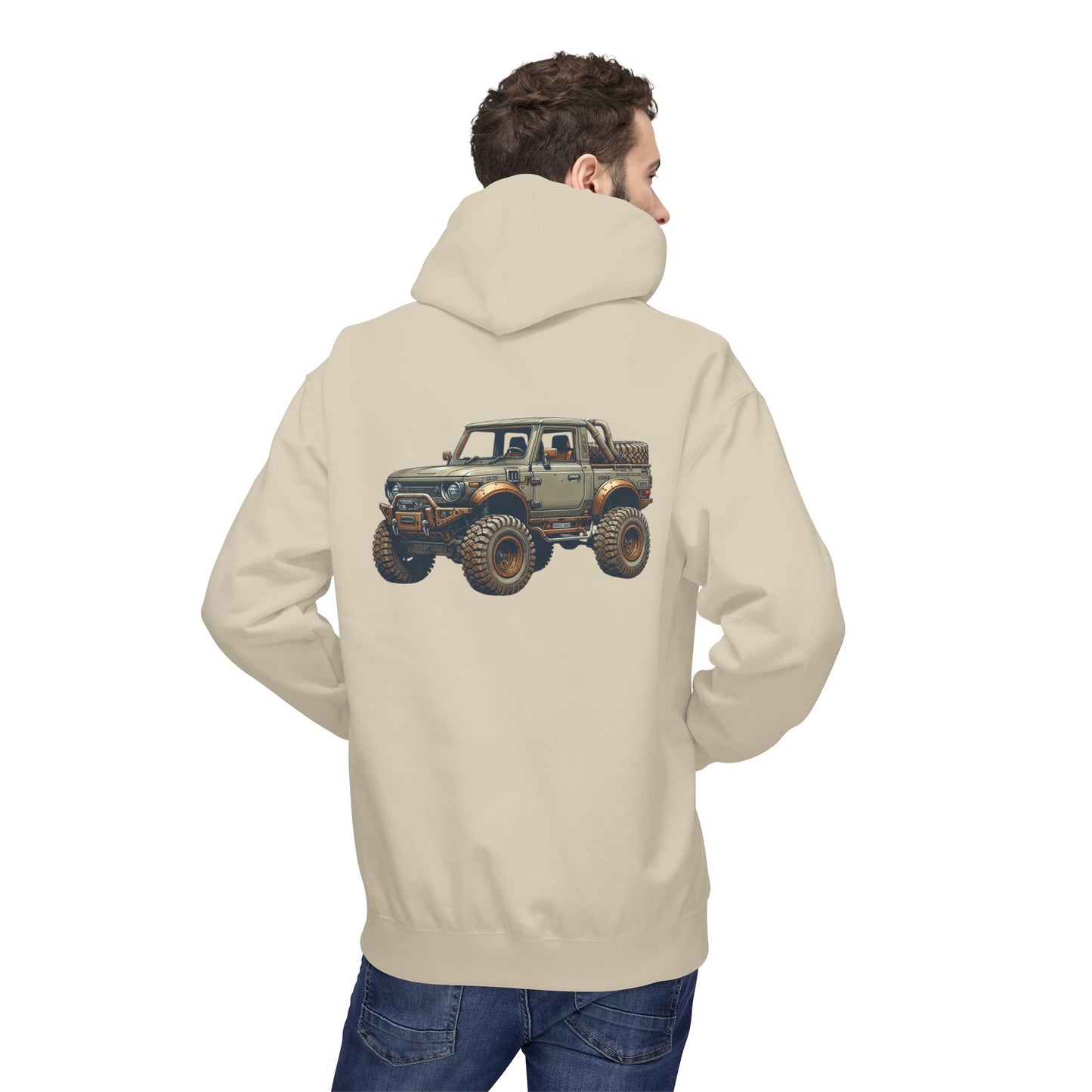 Mud Slinging Unisex Midweight Fleece Hoodie - Perfect for Off-Road Enthusiasts