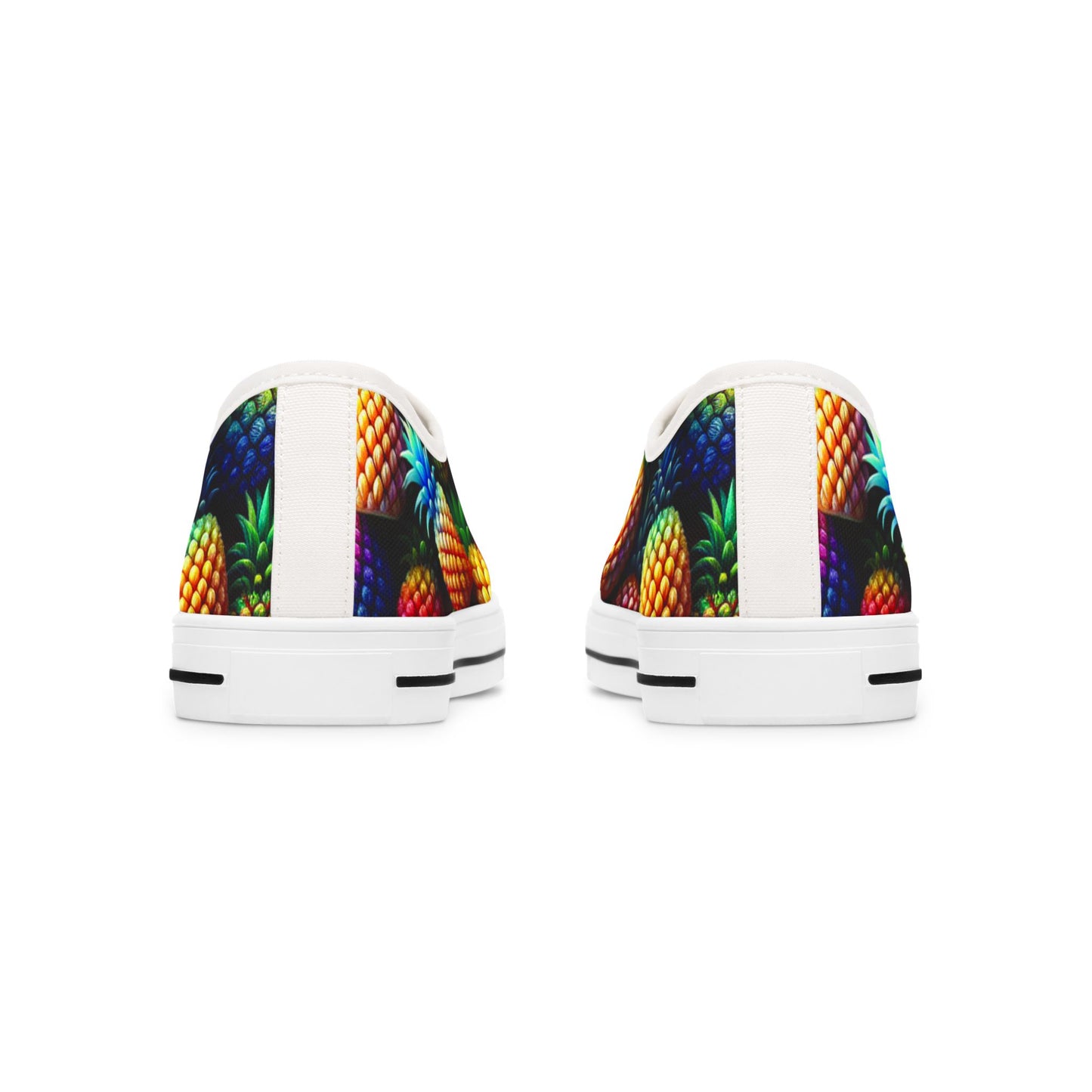 Pineapple Print Women's Low Top Sneakers