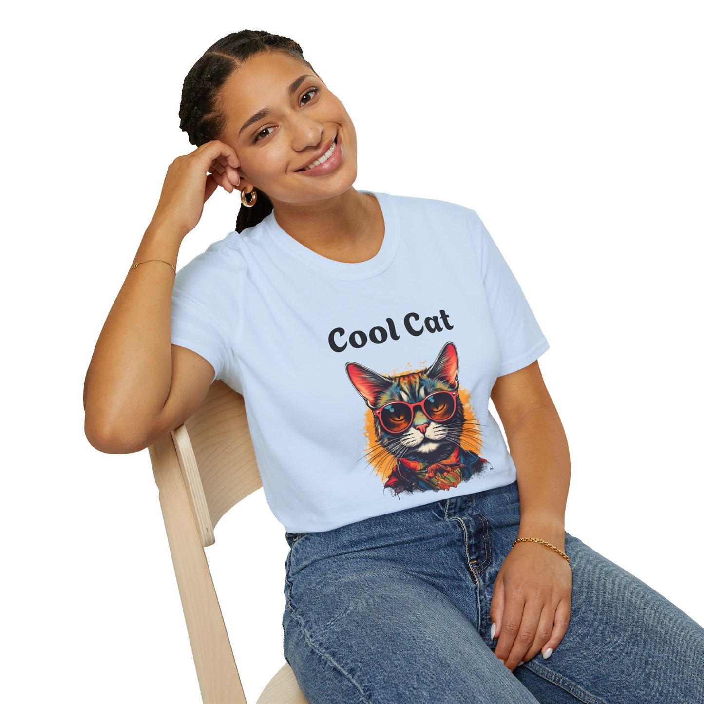 Cool Cat Unisex Softstyle T-Shirt