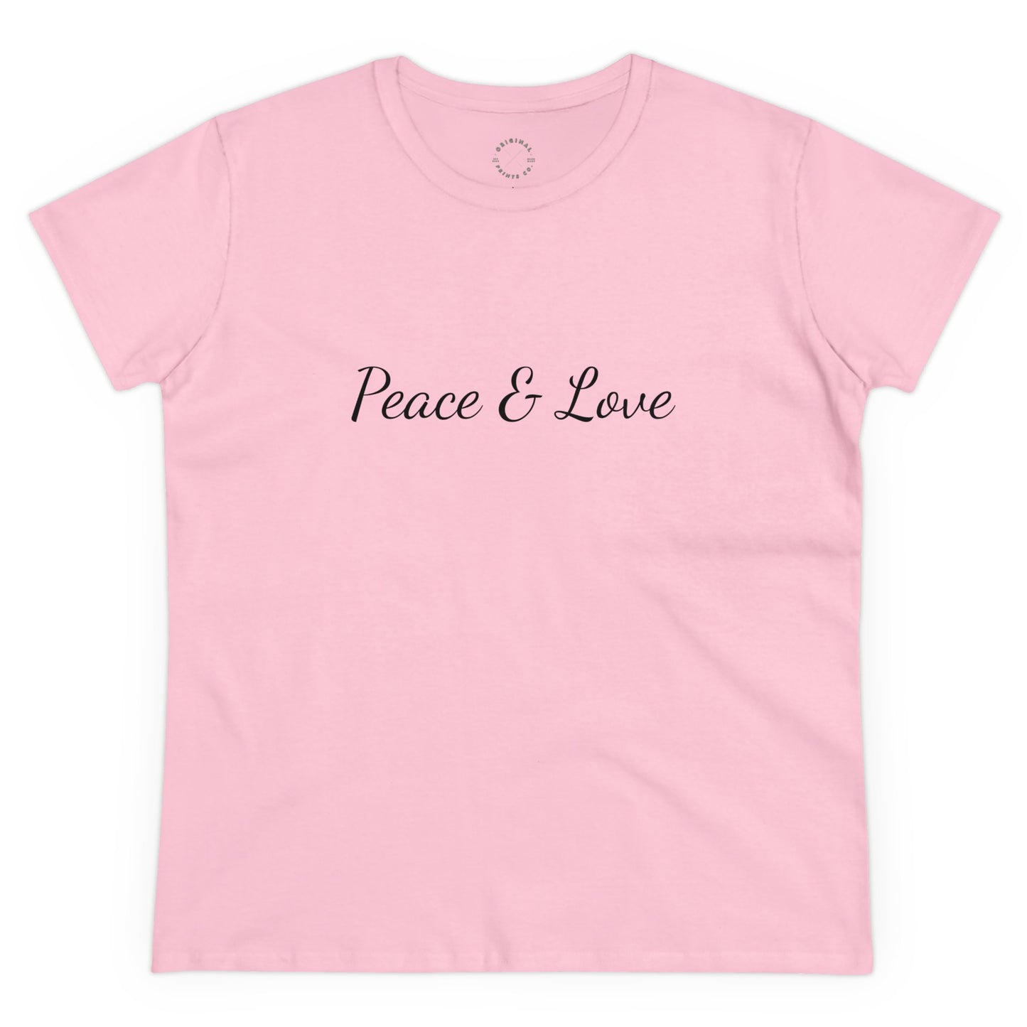 Peace & Love ,Women's Cotton Tee