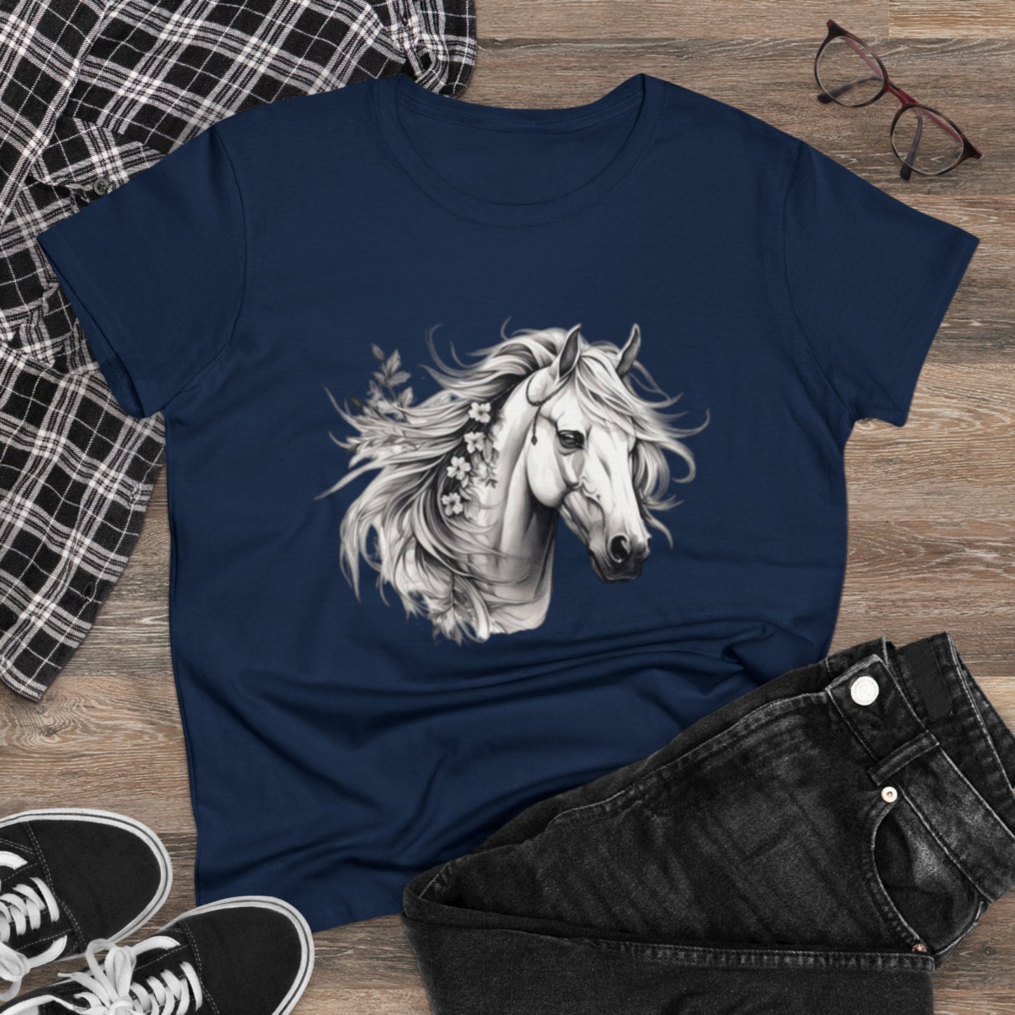 Horse Head, Women's Cotton Tee