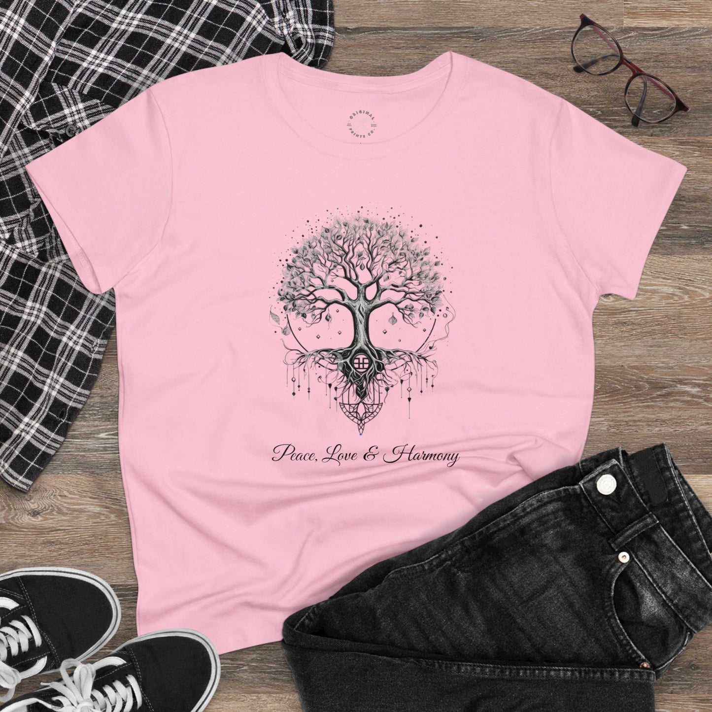 Peace, Love & Harmony, Women's Tee