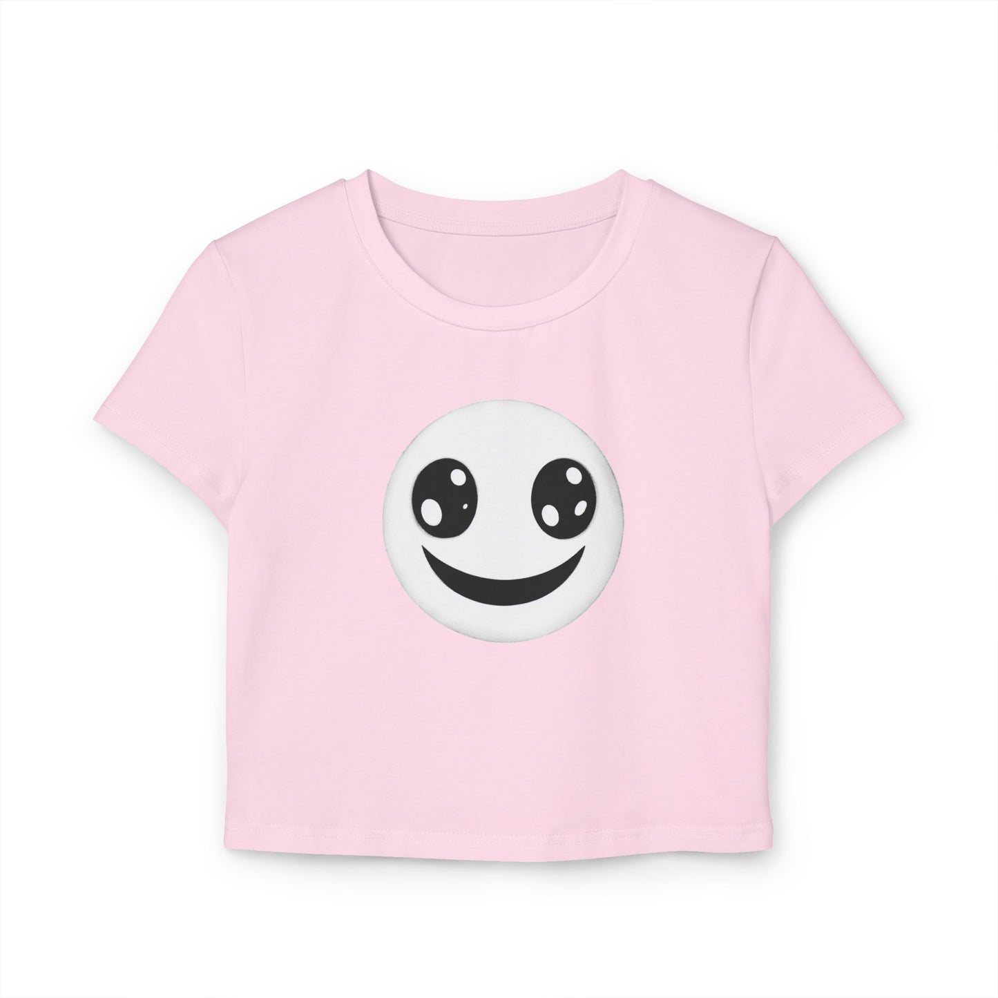 Smiley Face, Women's Baby Tee