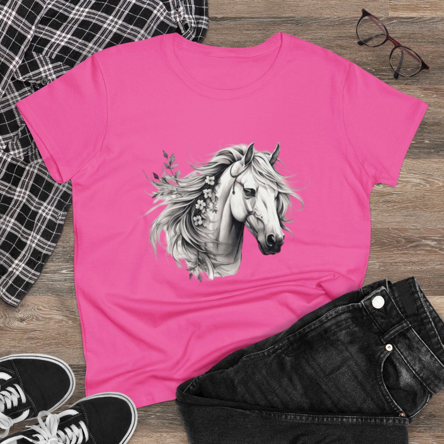 Horse Head, Women's Cotton Tee