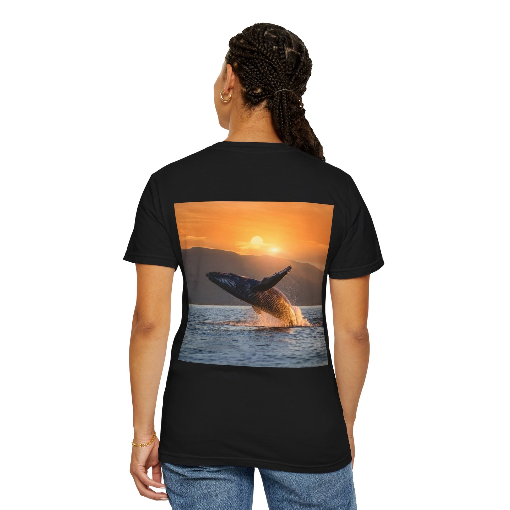 Lovin Life, Whale Print, Unisex T-shirt - Original Prints Co