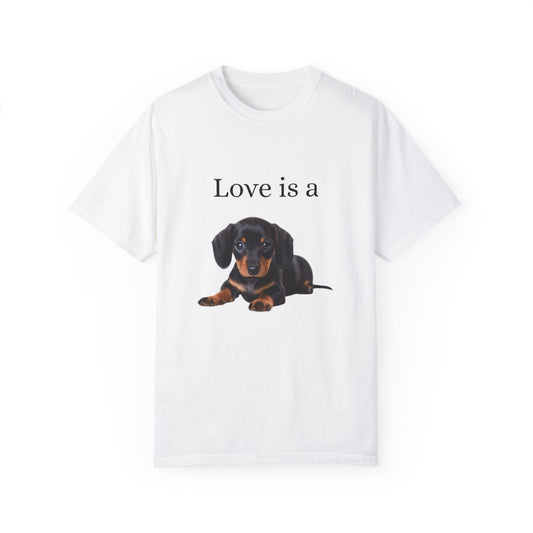 Love is a ( Dachshund),  Unisex T-shirt - Original Prints Co