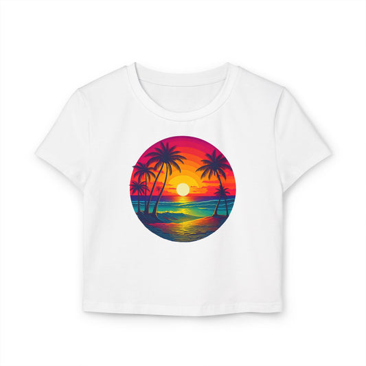 Sunset, Women's Baby Tee