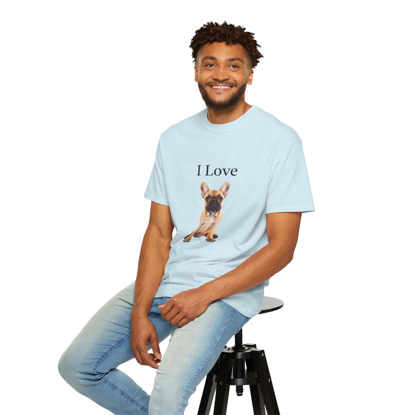 I Love, French BullDogs Unisex T-shirt