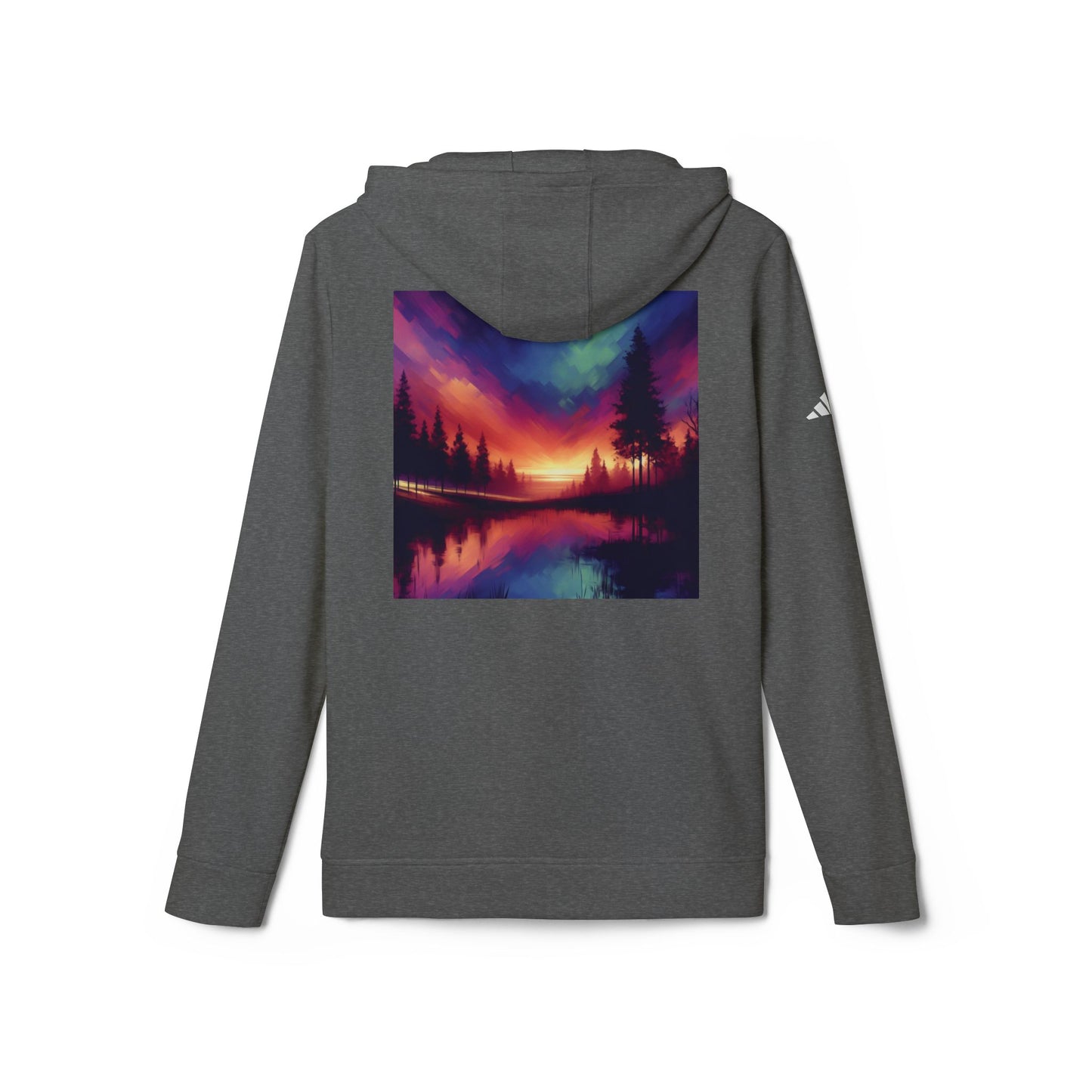 Adidas Unisex Fleece Hoodie,Abstract Sunrise,