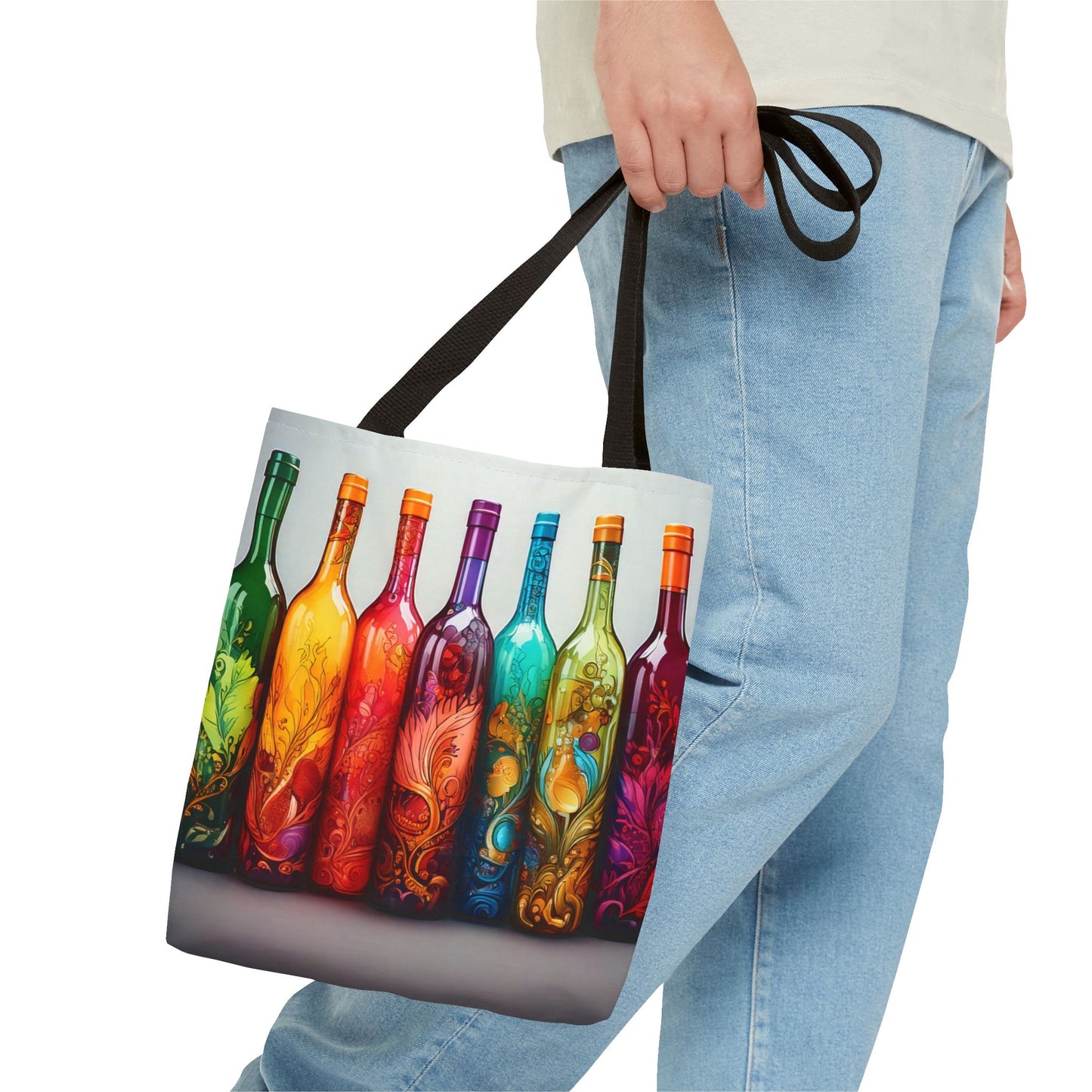 Wine Bottles, Tote Bag