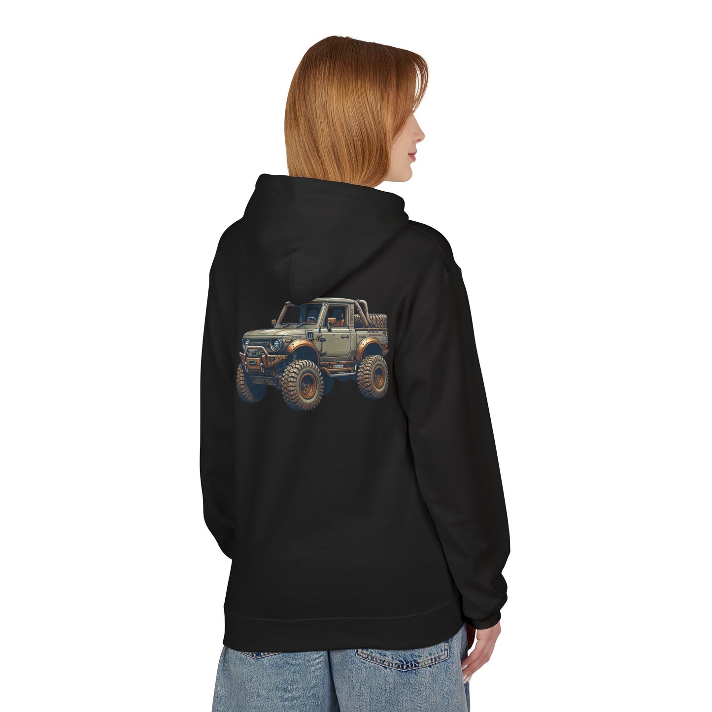 Mud Slinging Unisex Midweight Fleece Hoodie - Perfect for Off-Road Enthusiasts