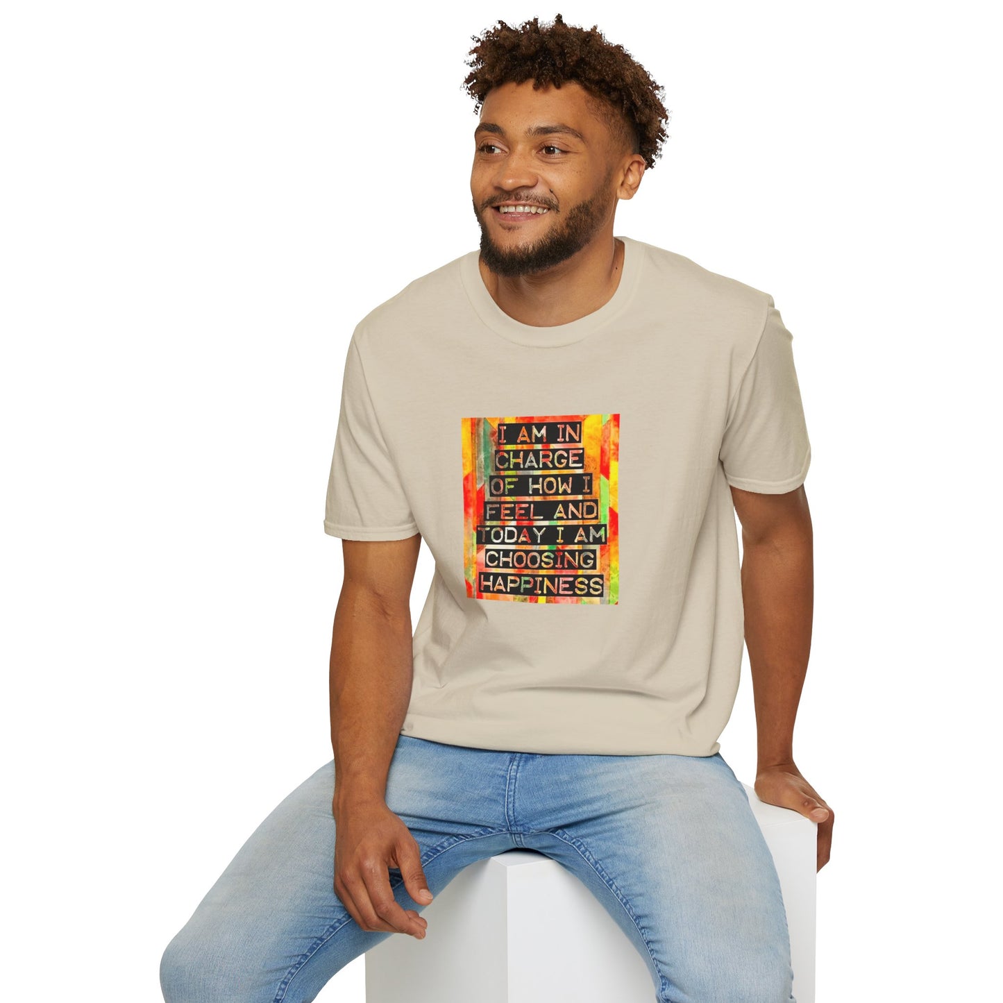 Today I Choose Happiness, Unisex Soft style T-Shirt