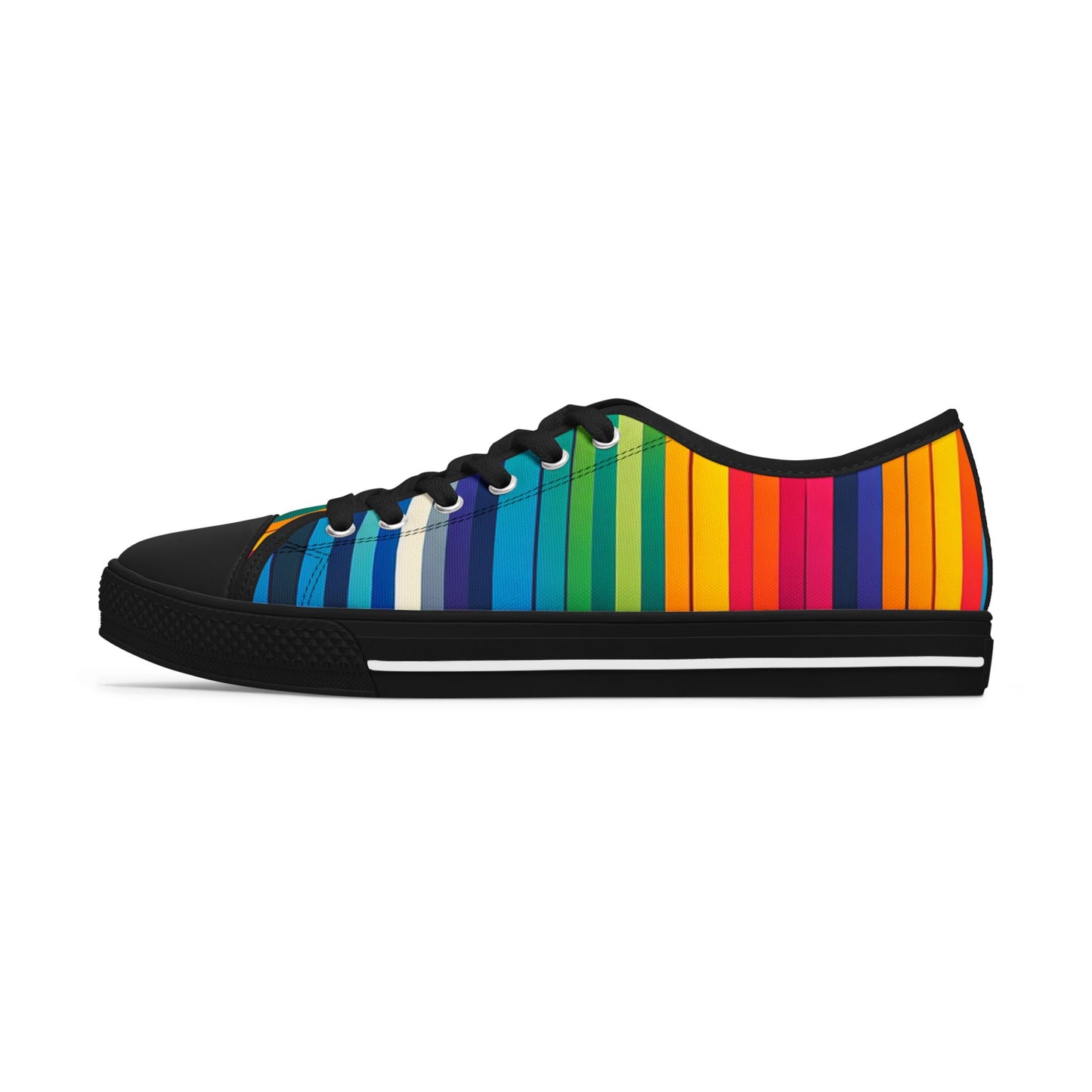 Vibrant Rainbow Women's Low Top Sneakers