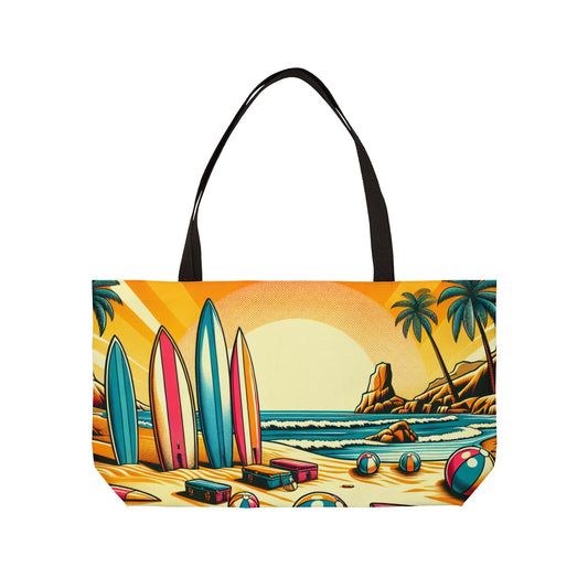 Weekender Tote Bag, Day at the Beach