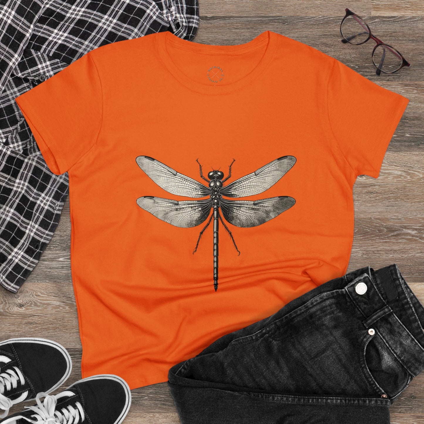 Women's Cotton Tee, Dragon Fly