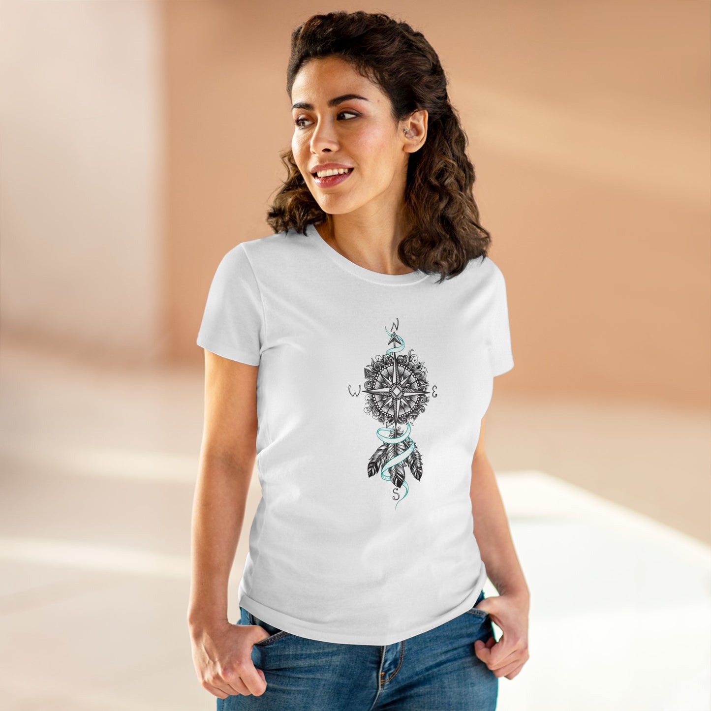 Women's Cotton Tee, Find your way