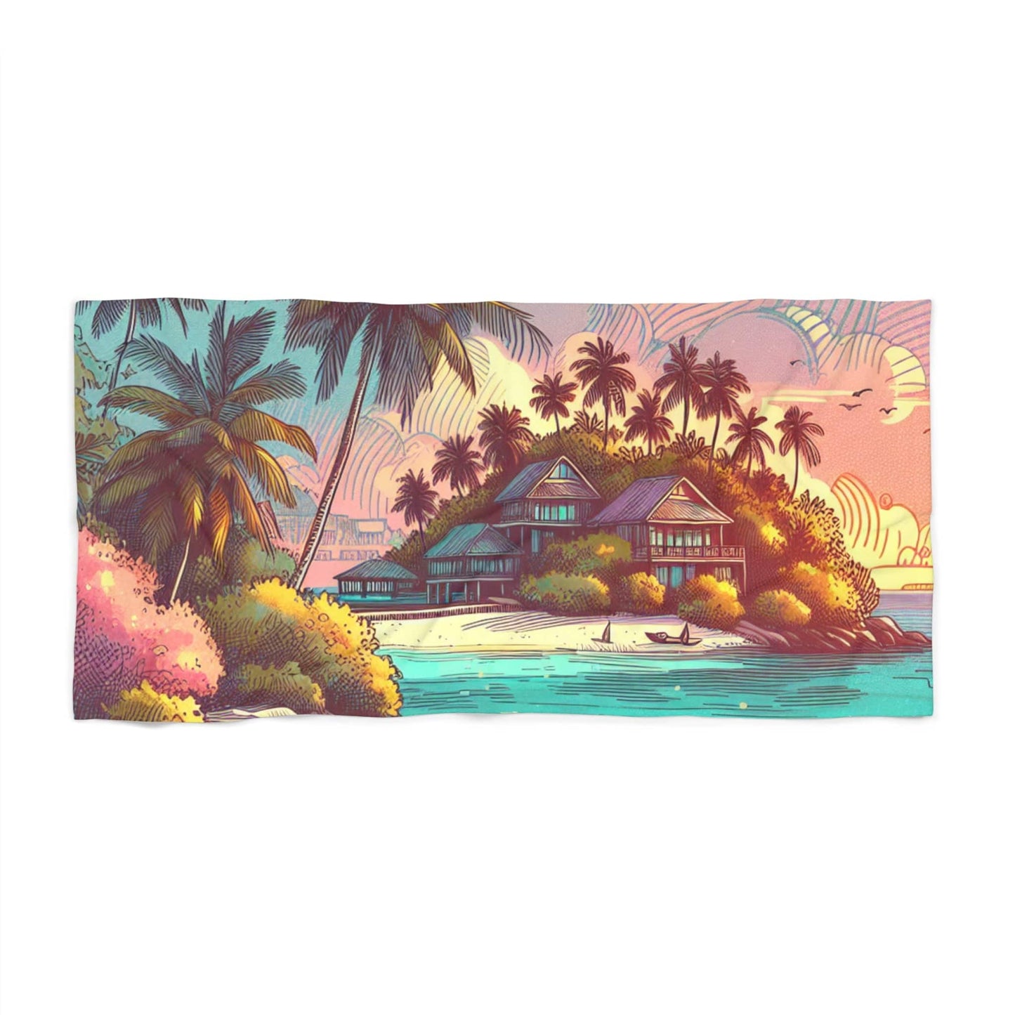 Island Paradise, Beach Towel