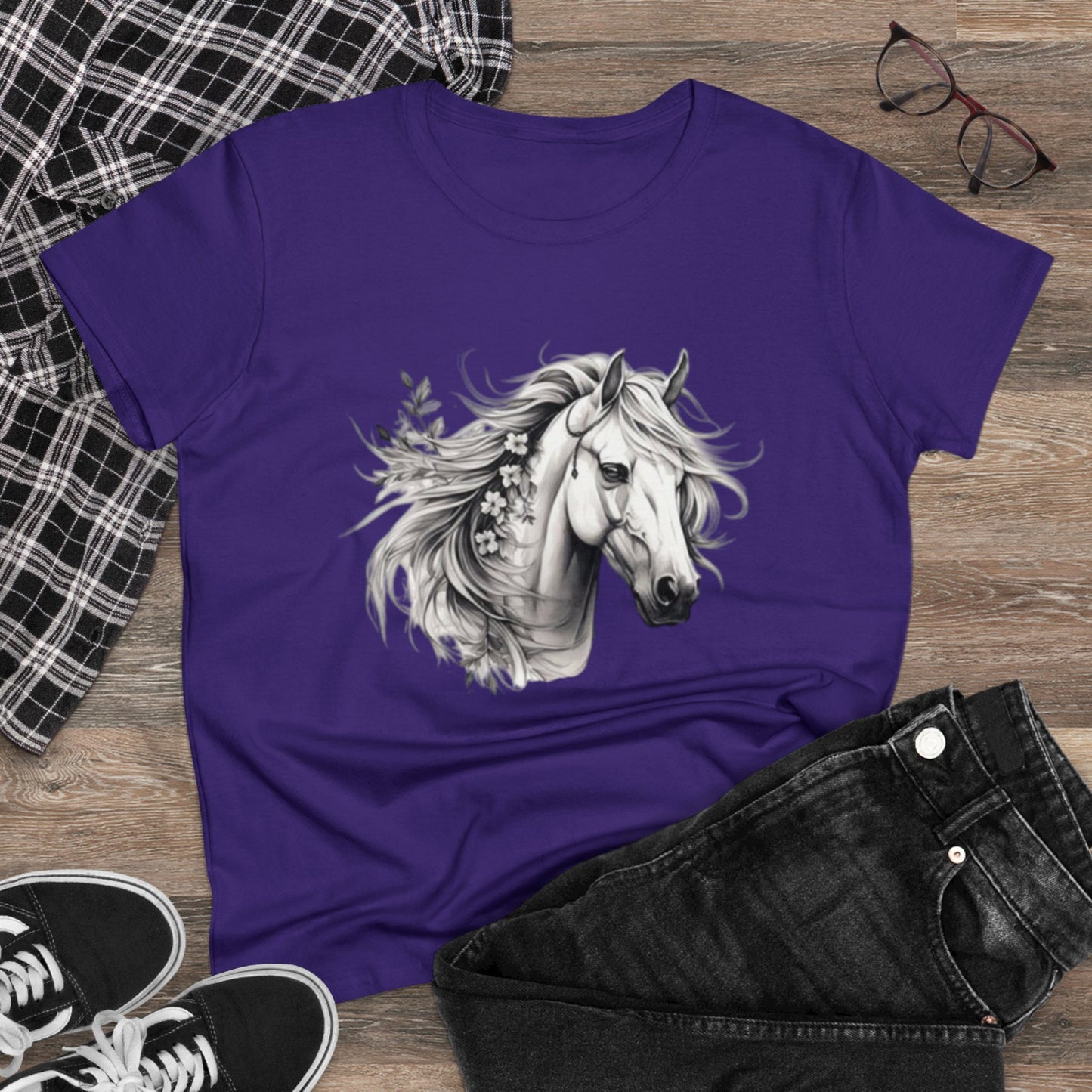 Horse Head, Women's Cotton Tee